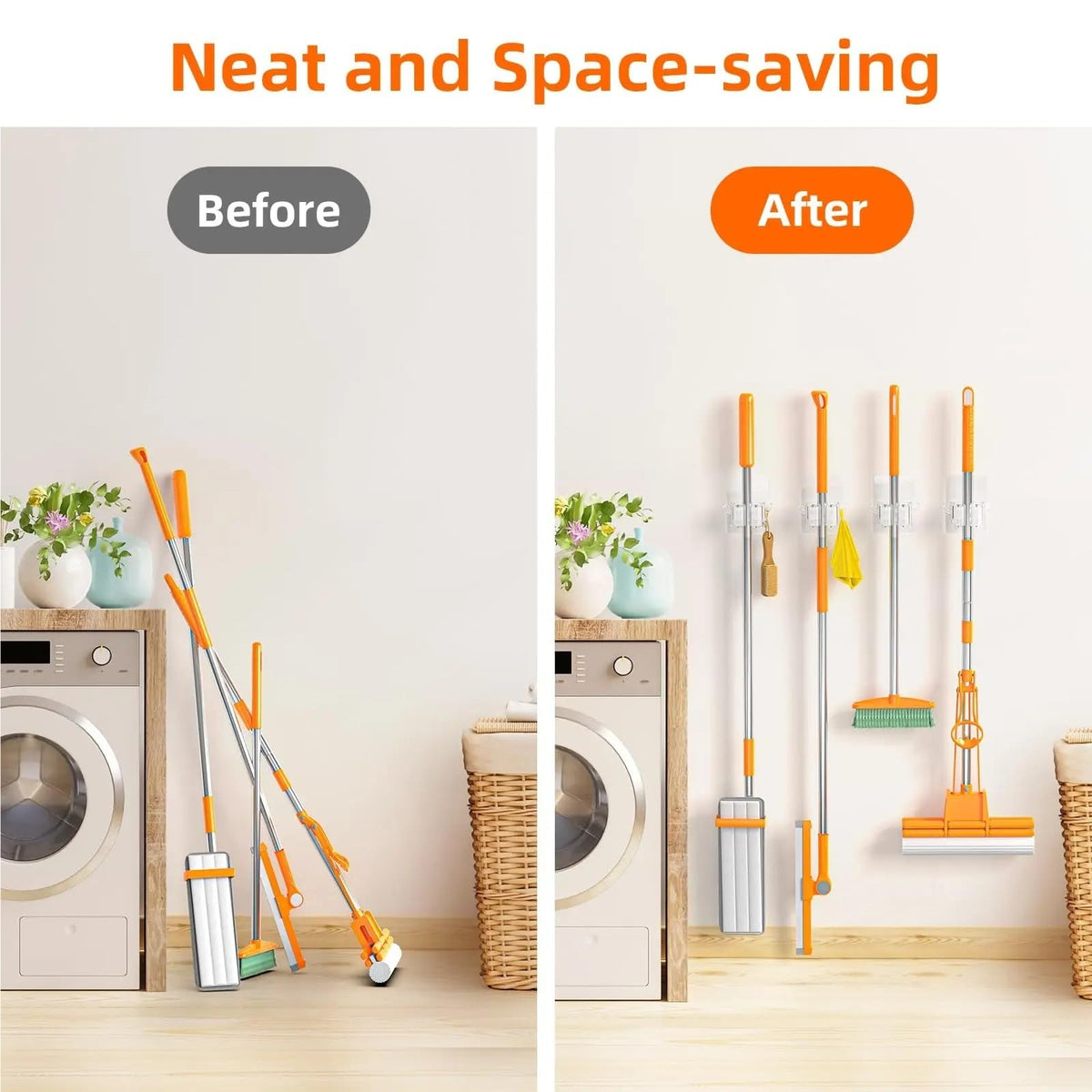 Broom Holder Wall Mount 8