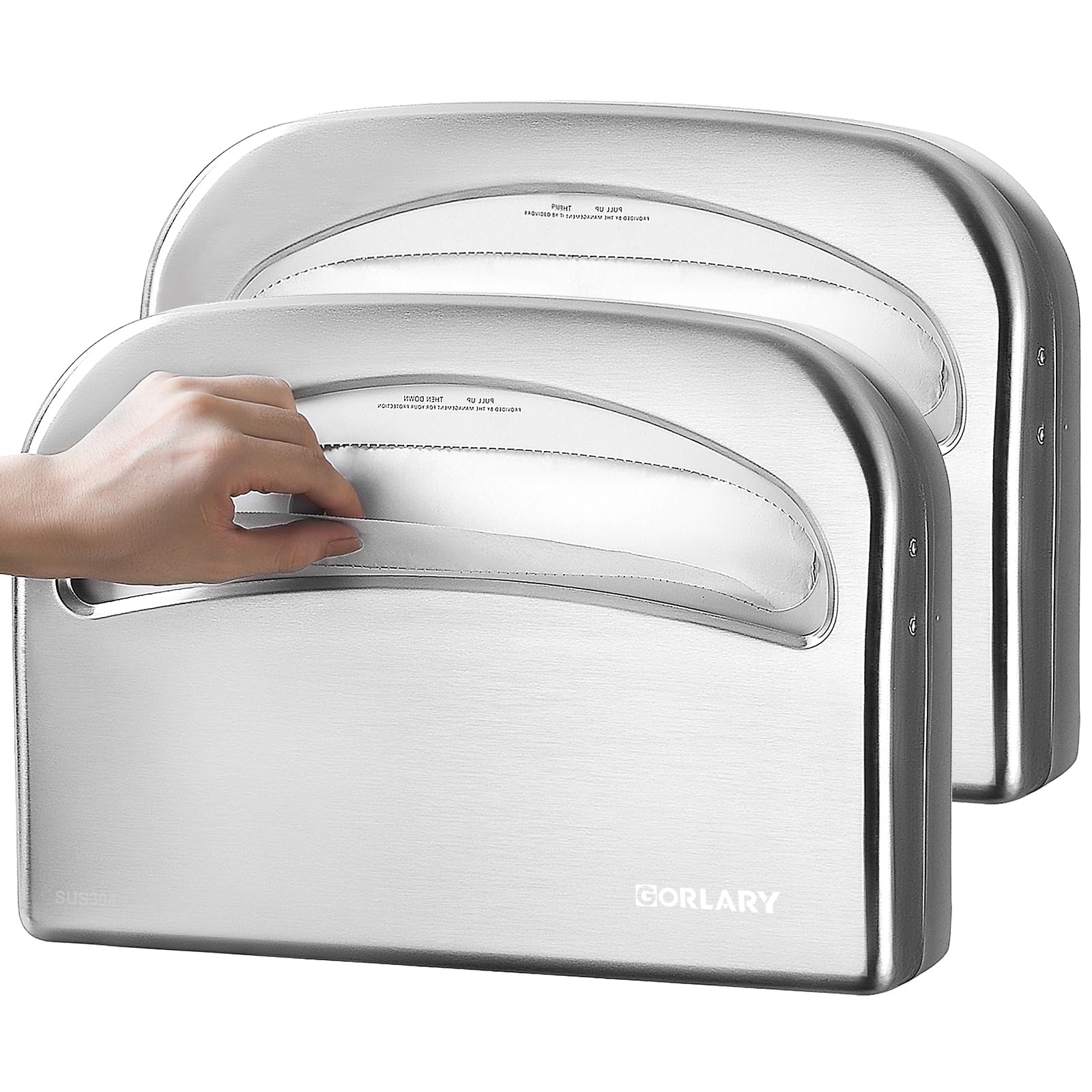 2 Pack Commercial Toilet Seat Cover Dispenser Wall Mount (2 Count)