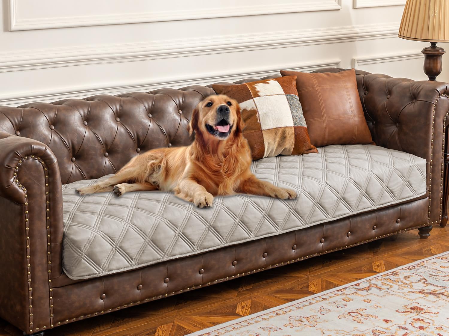 Waterproof Dog Bed Cover Pet Blanket with Anti