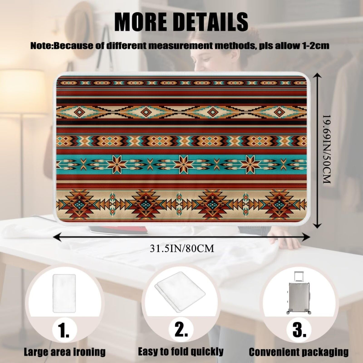 Aztec Ironing Mat Ironing Board Pad Heat Resistant