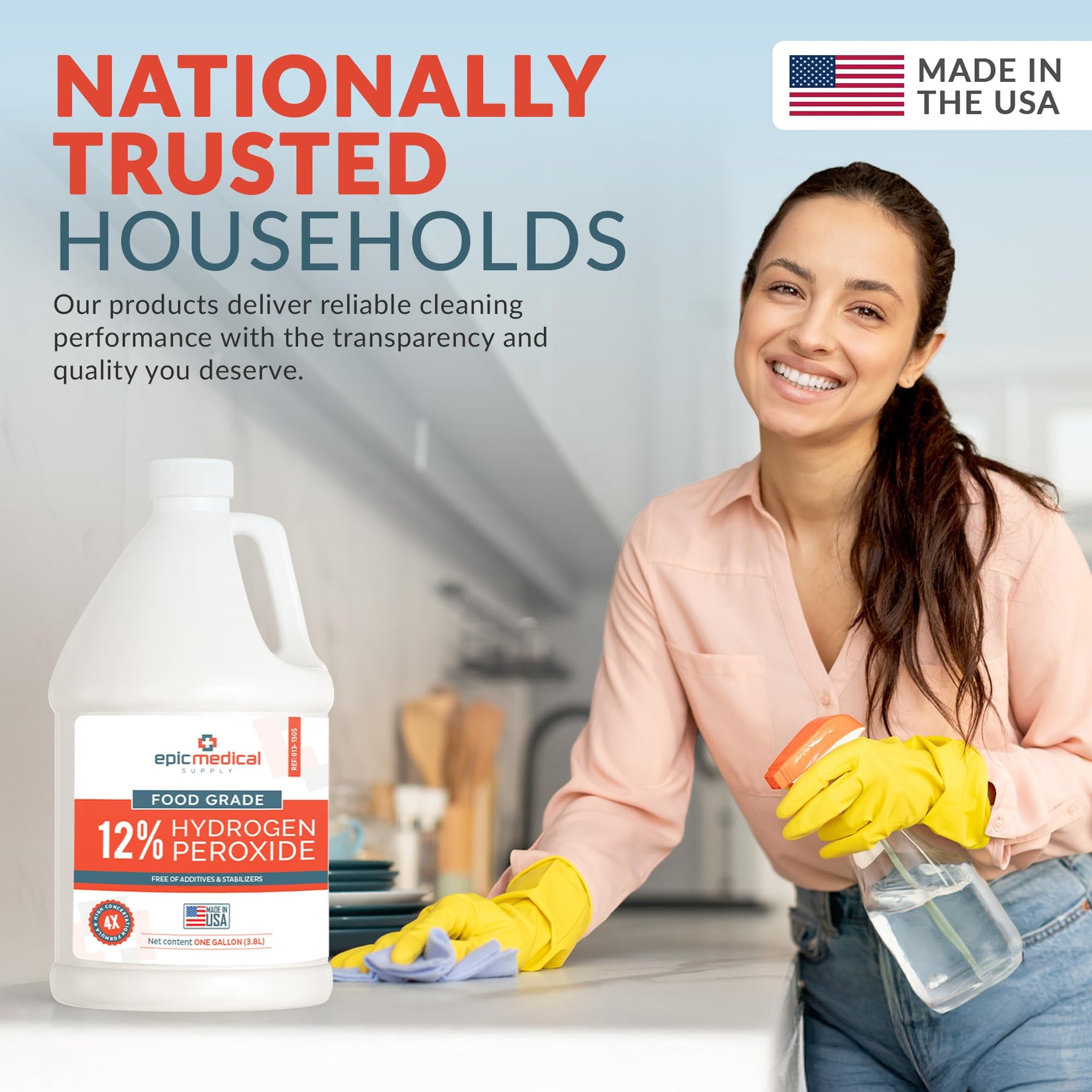 12% Food Grade Hydrogen Peroxide (512 Fl Oz)