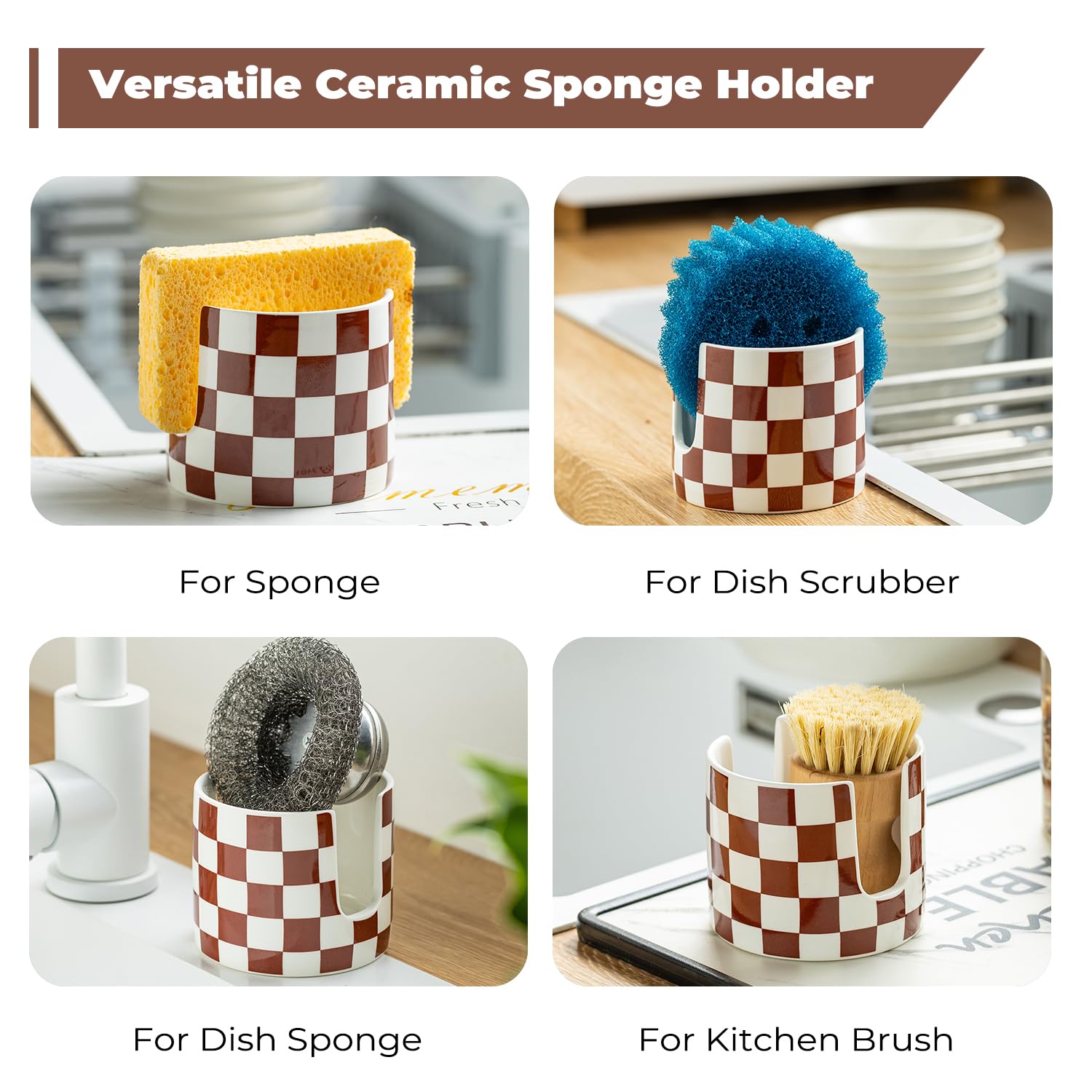 Sponge Holder for Kitchen Sink