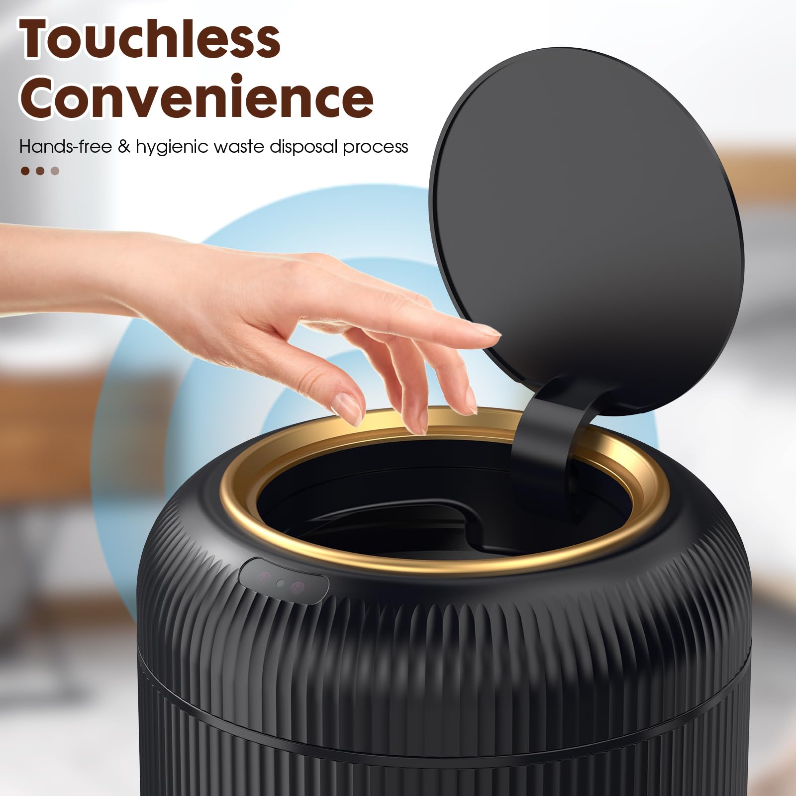 Touchless Trash Can Bathroom
