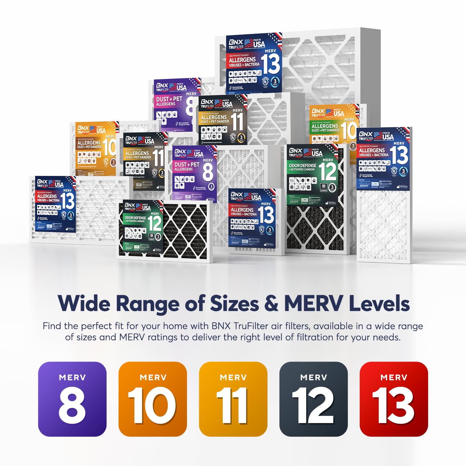 TruFilter 14x25x1 Air Filter MERV 13 AC Filter (6 Count)