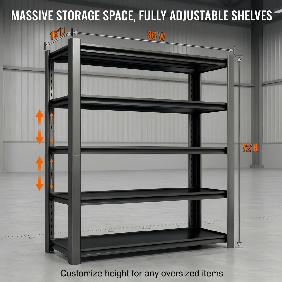 2750 LBS Heavy Duty Garage Shelving