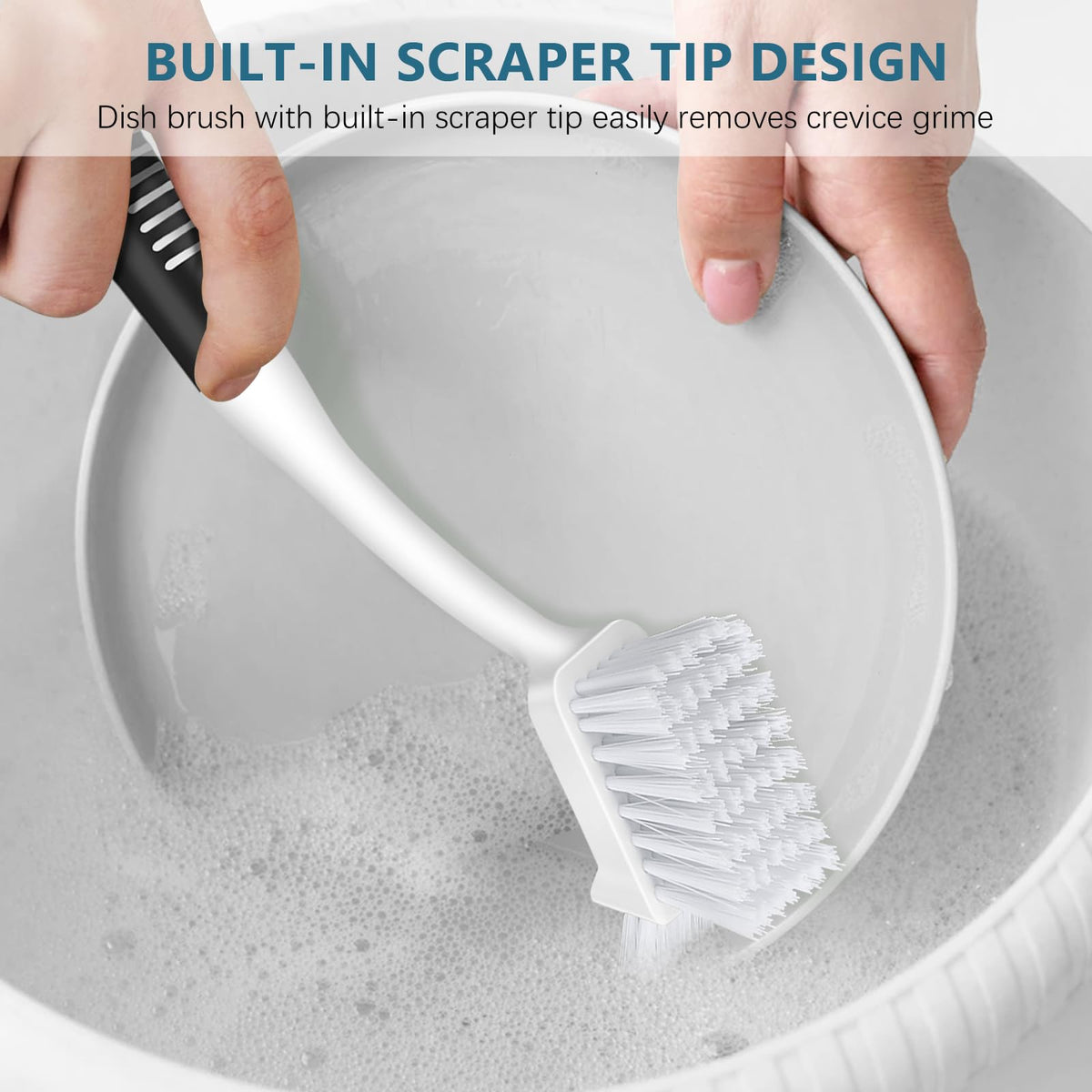 Dish Brush Set of 3 with Bottle Brush (3 Count)