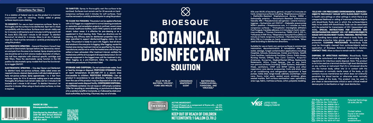 Botanical Disinfectant Solution (512 Fl Oz)