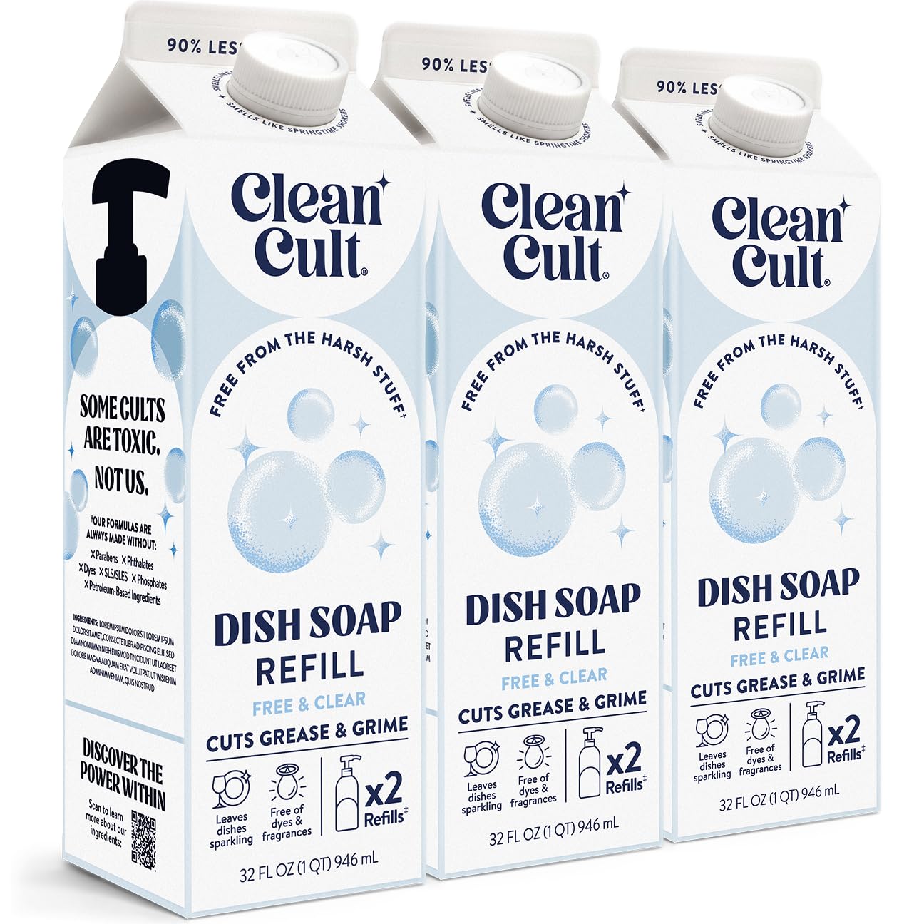 Dish Soap Liquid Refills (96 Fl Oz)