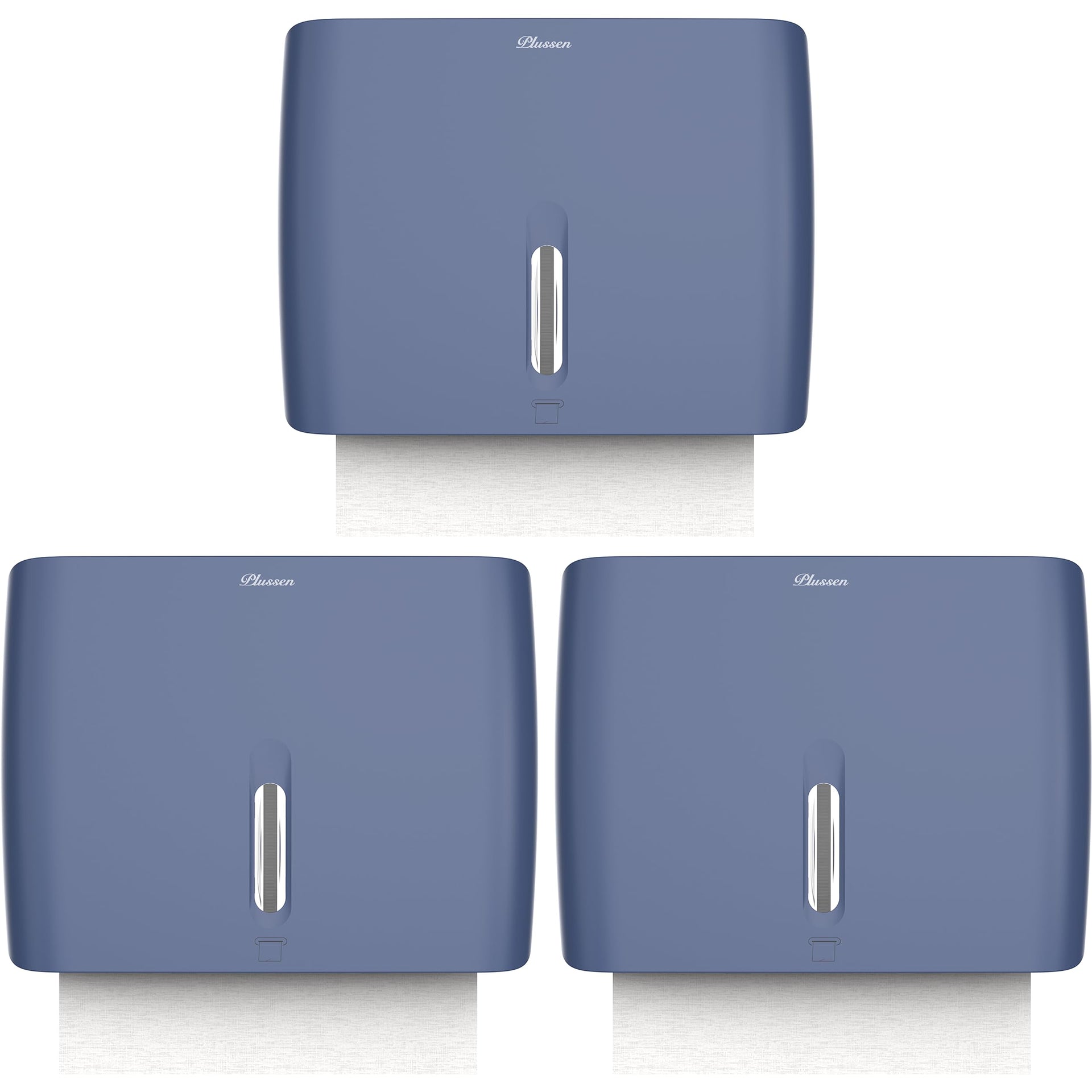 Hand Towel Dispenser for Bathroom Pack of 3 Compact Size Suitable Paper Towels Nail Free Install Or Nail Mount Installation (3 Count)