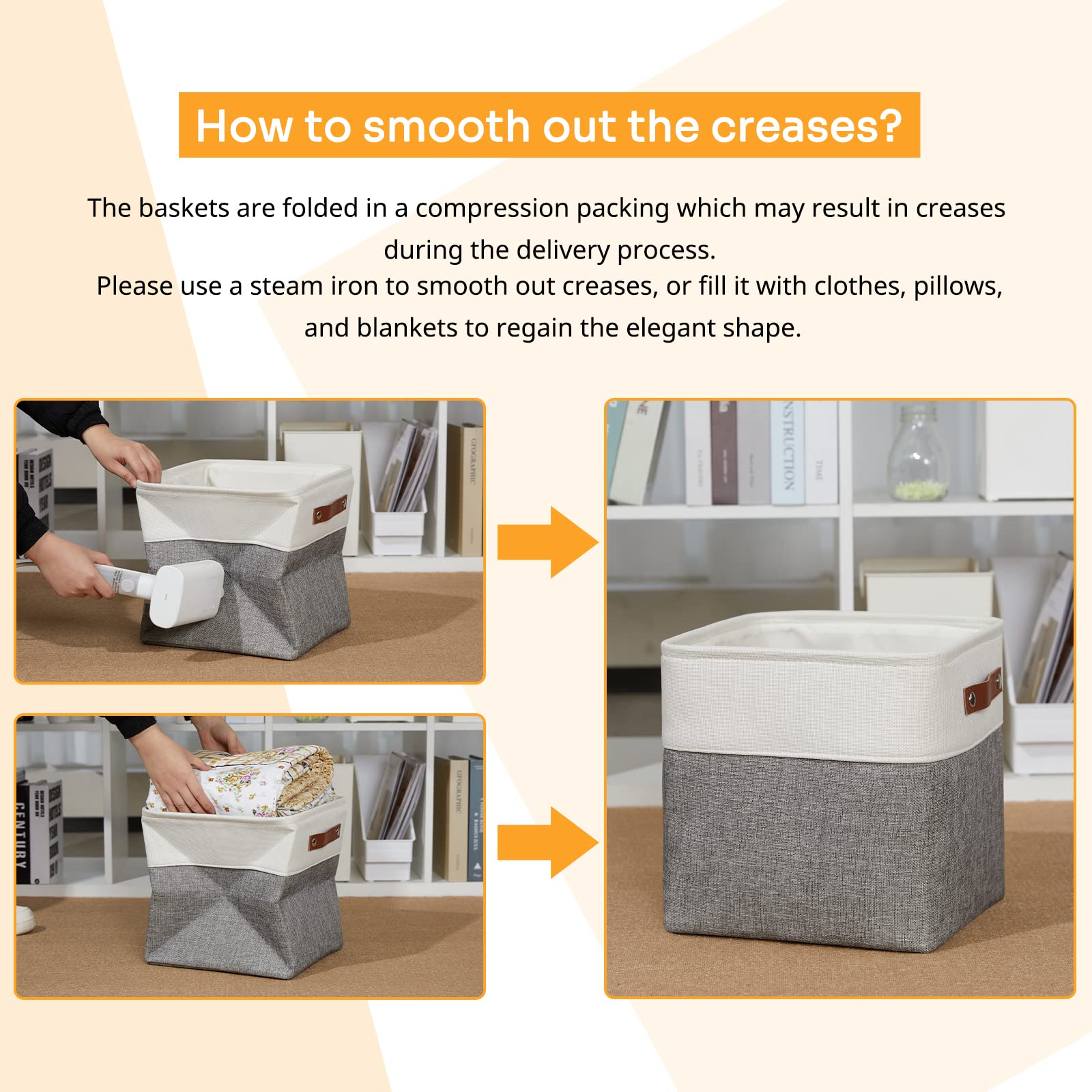 11 Inch Cube Storage Bins (4 Count)