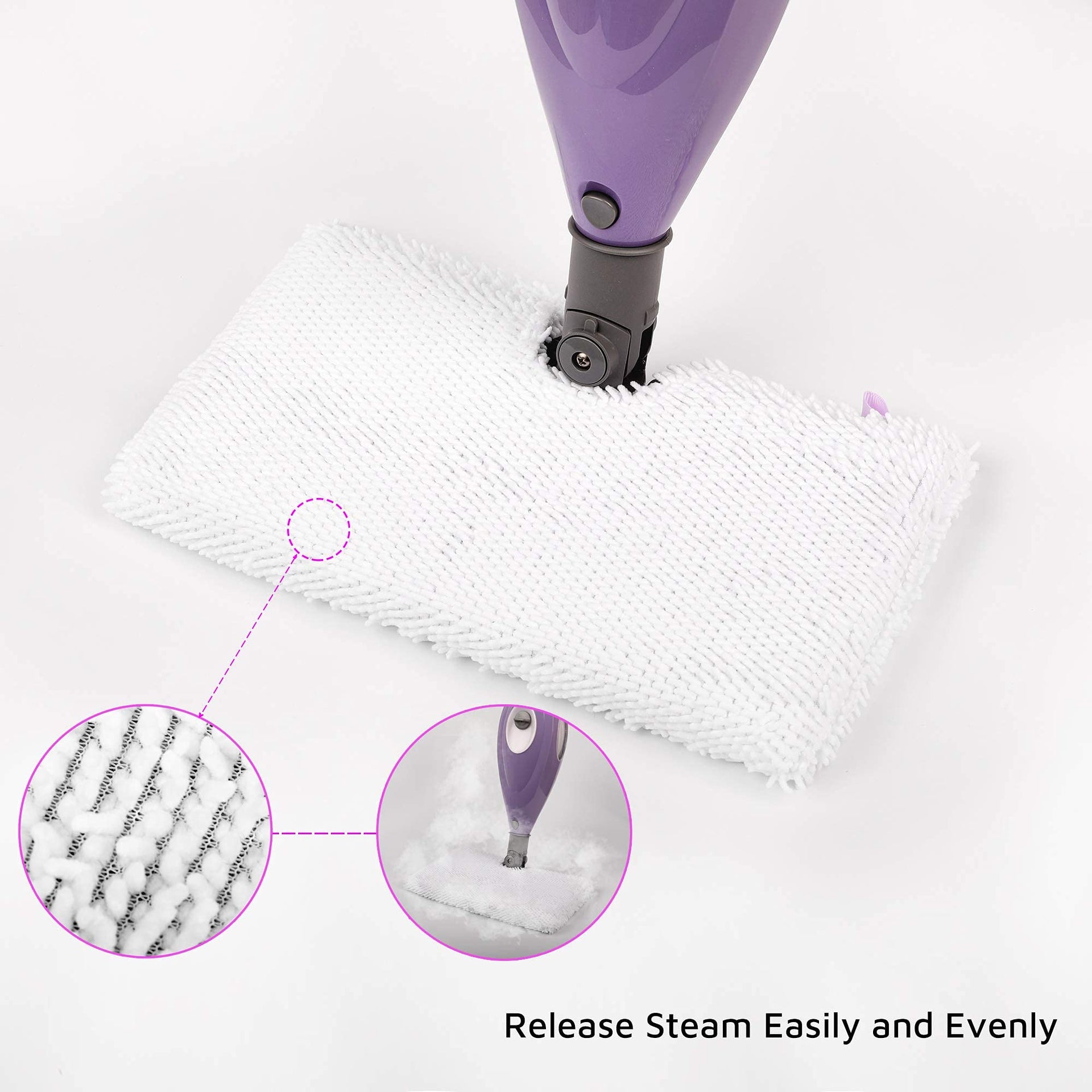 Steam Mop Replacement Pads for Shark Steamer S3501 S3601 4 Pack (4 Count)