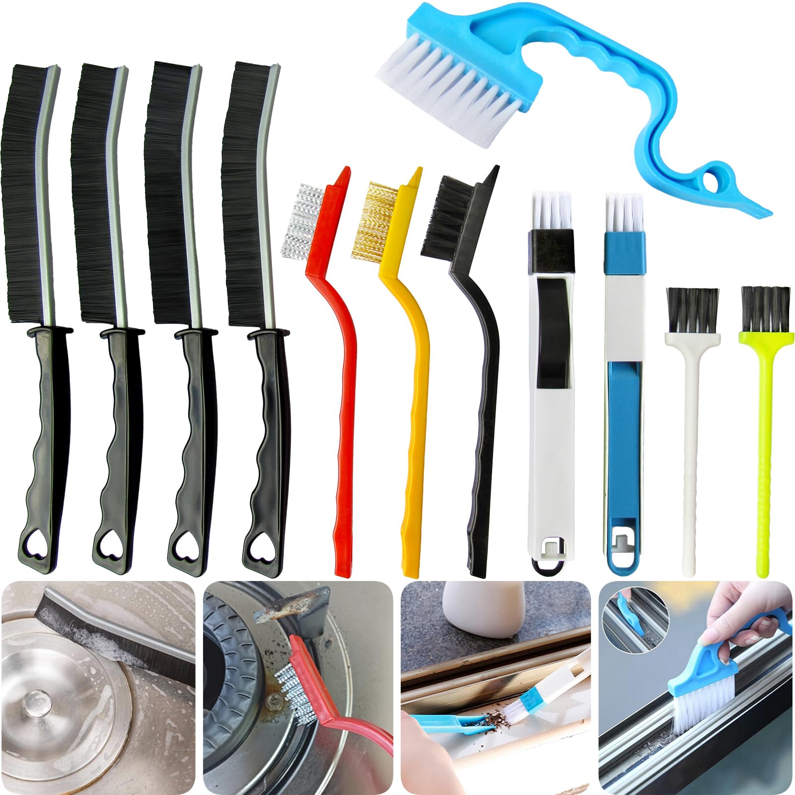 12Pcs Crevice & Gap Cleaning Brush (12 Count)