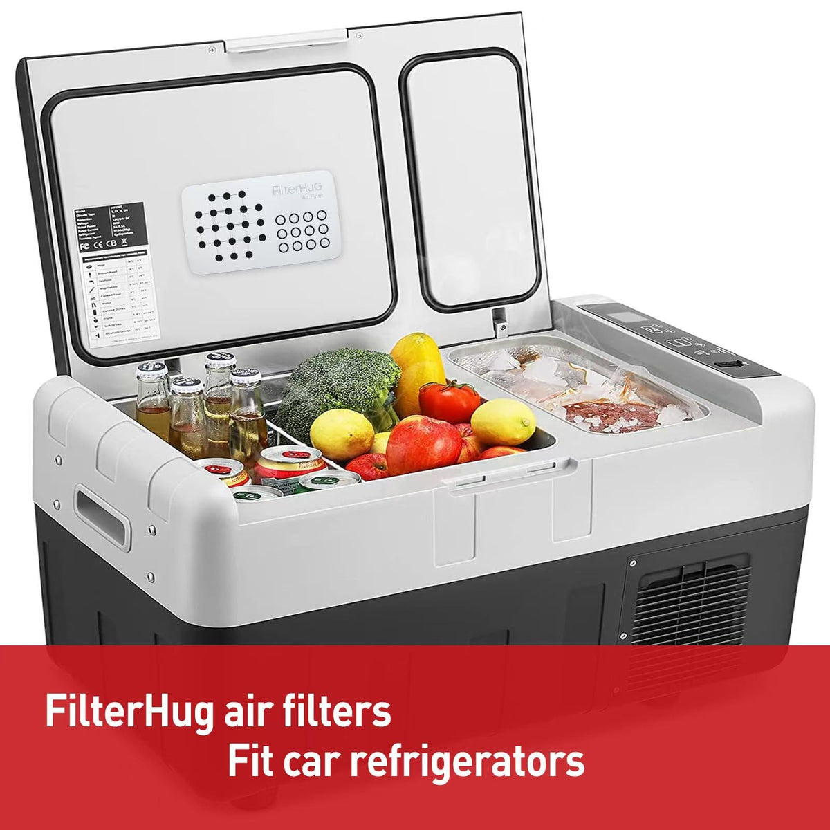 2Pack Premium Fridge Deodorizer & Odor Eliminator with Special Activated Carbon Fiber