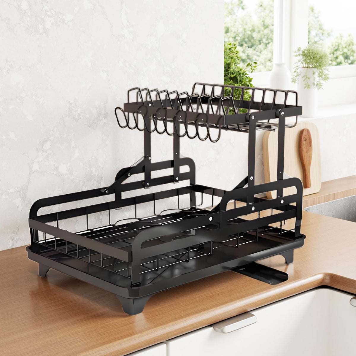 2 Tier Dish Drying Rack