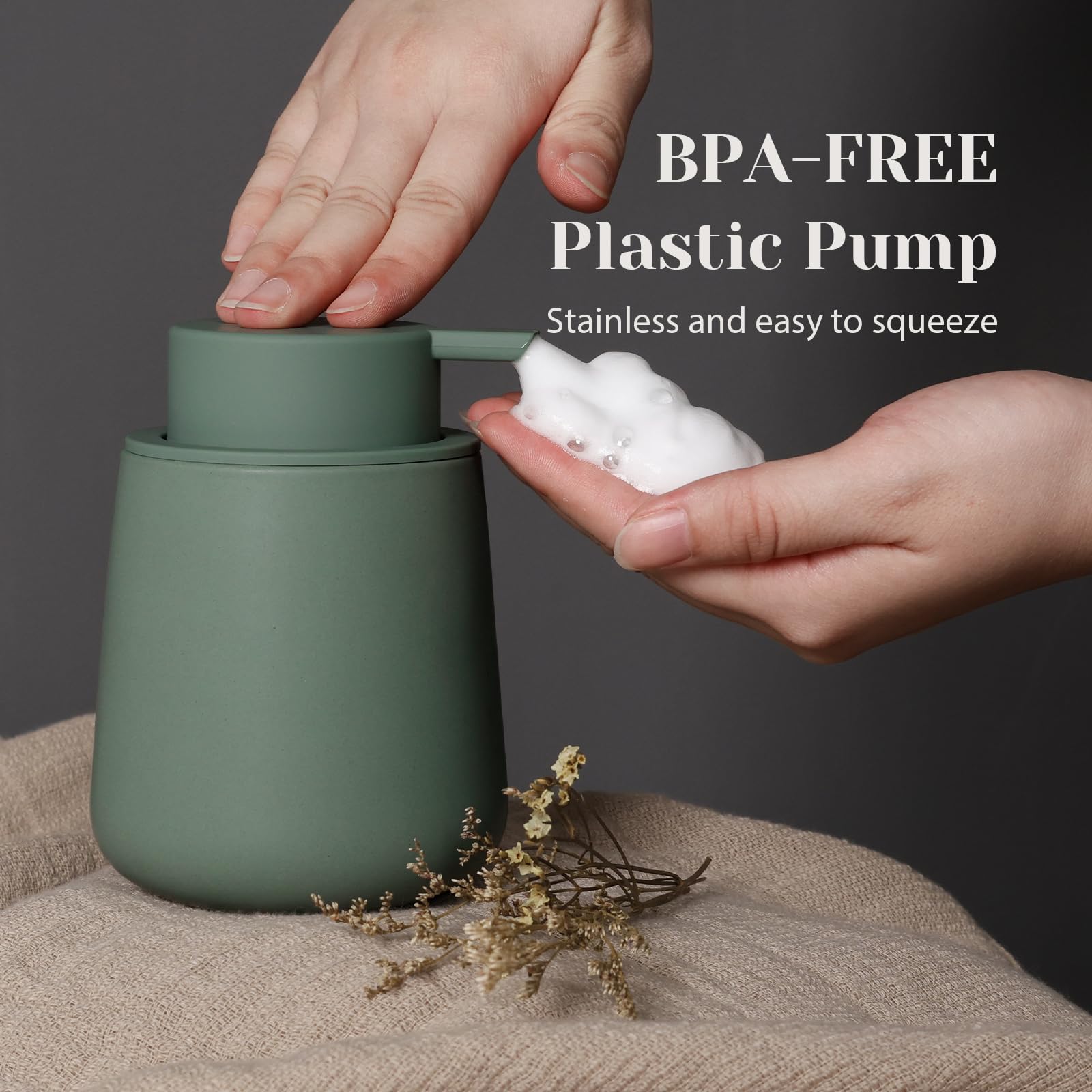 Ceramic Foaming Soap Dispenser