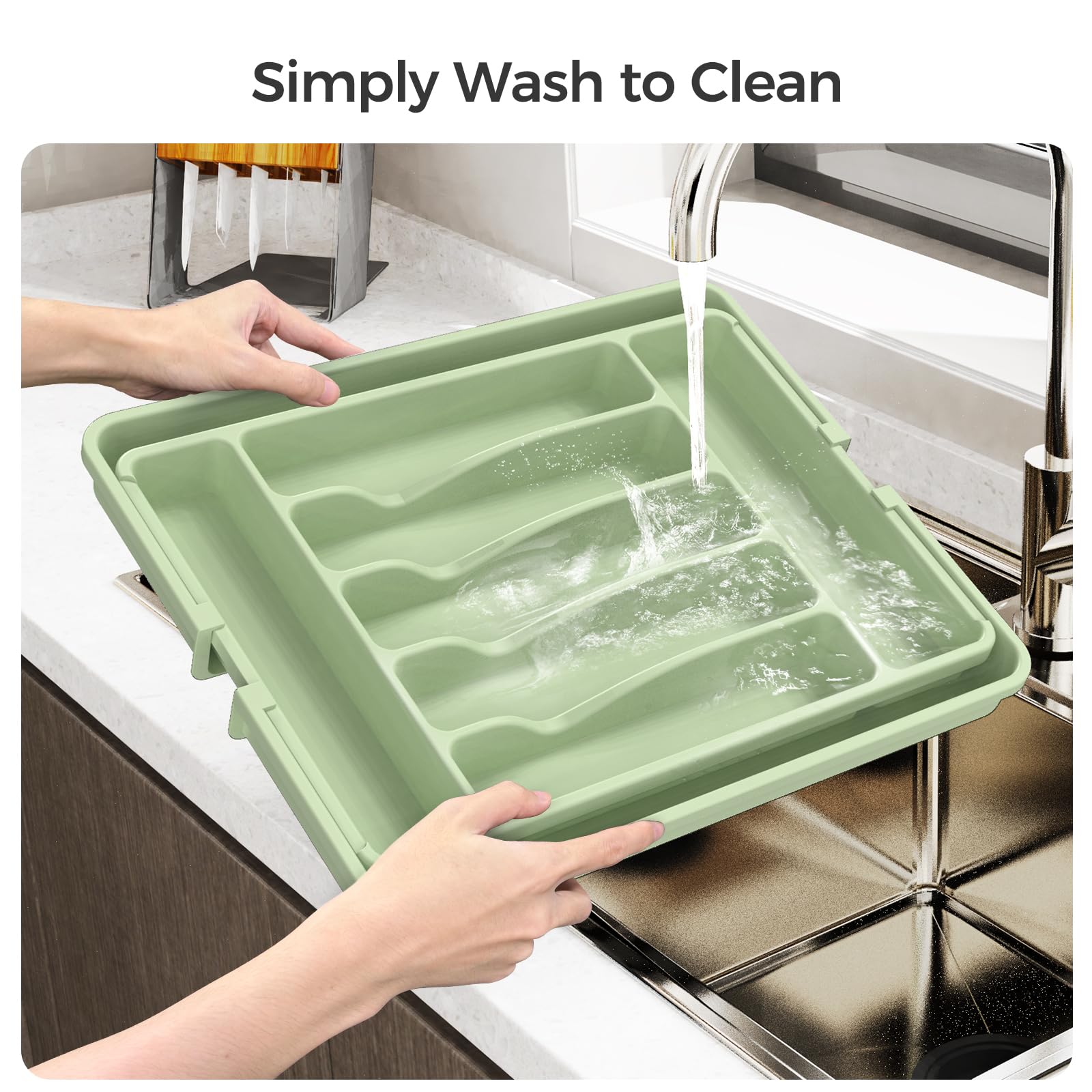 Extra Large Expandable Silverware Organizer
