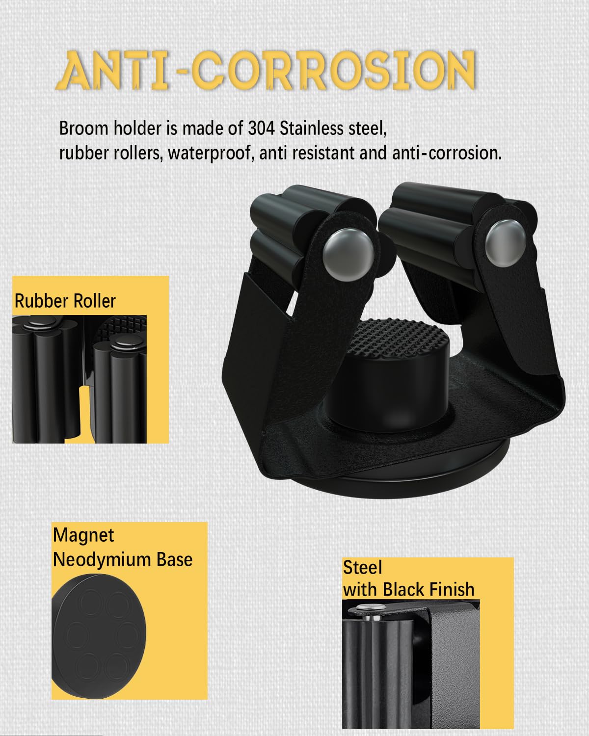 Magnetic Broom Holder