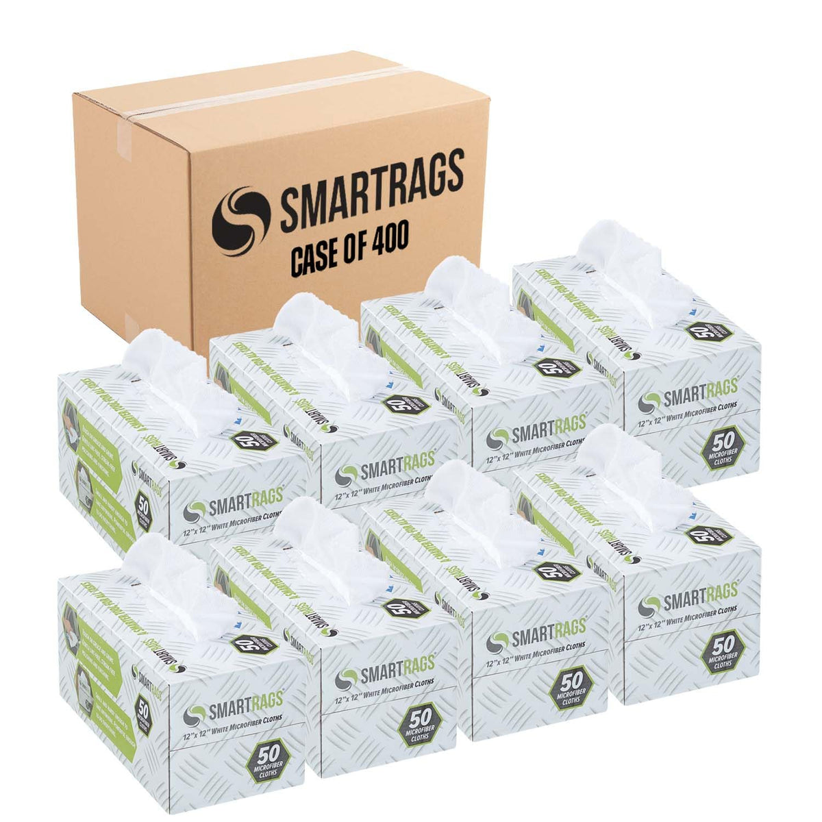 Arkwright Smart Rags Microfiber Cleaning Cloths Bulk (400 Count)