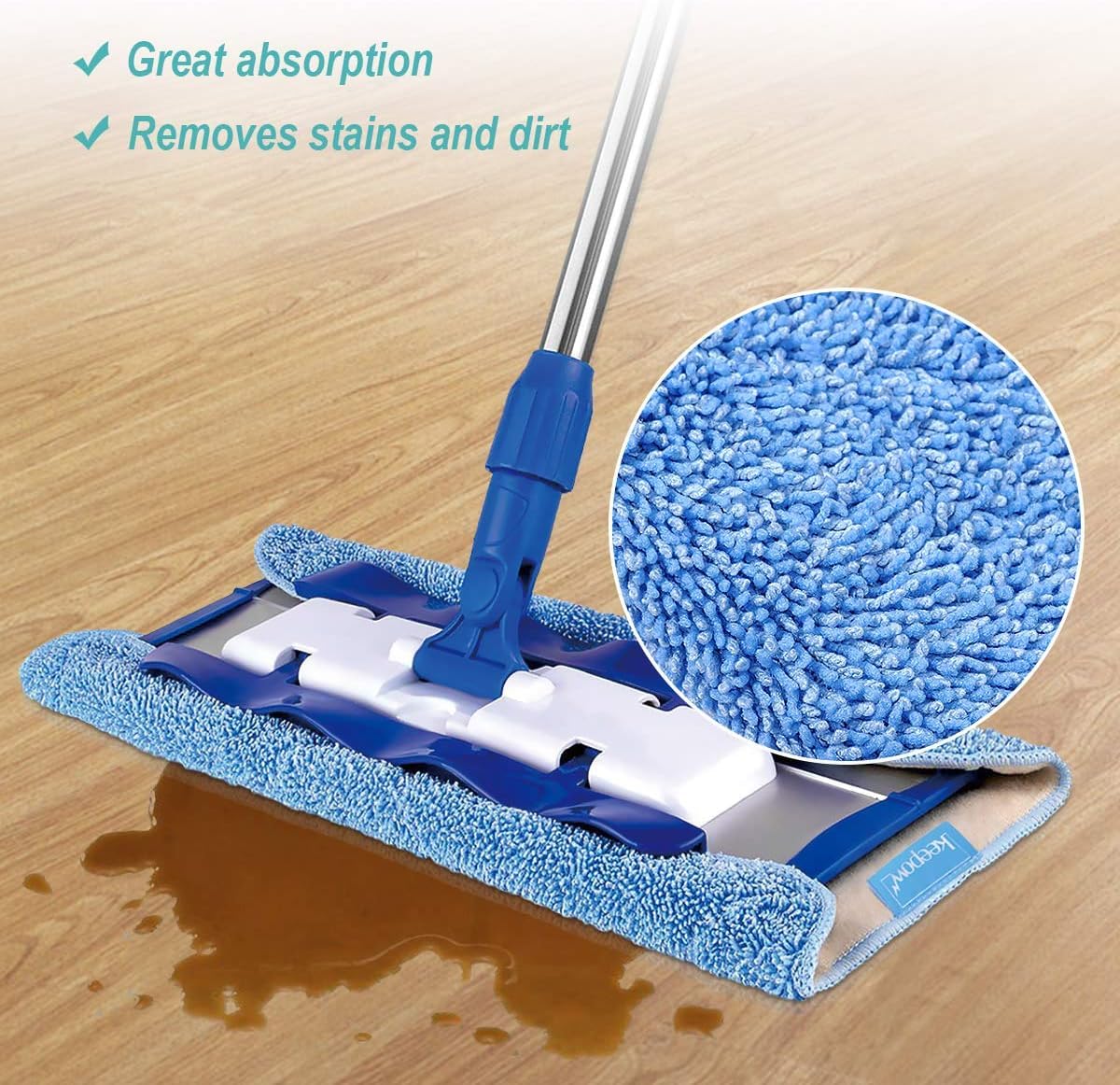 Mop Refills Compatible with MR.SIGA Professional Mop (3 Count)