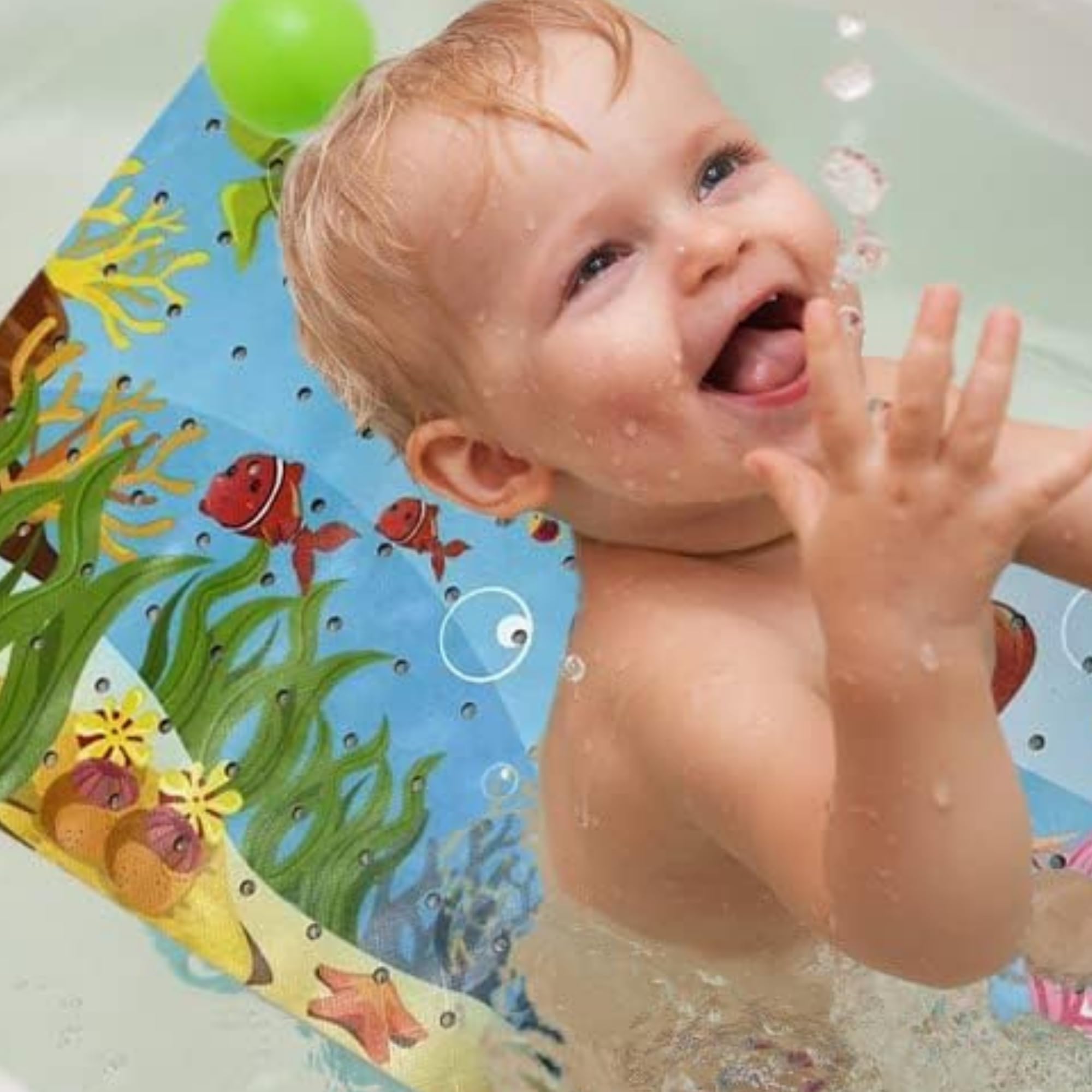 Non Slip Bath & Shower Mat 40x16 Extra Long