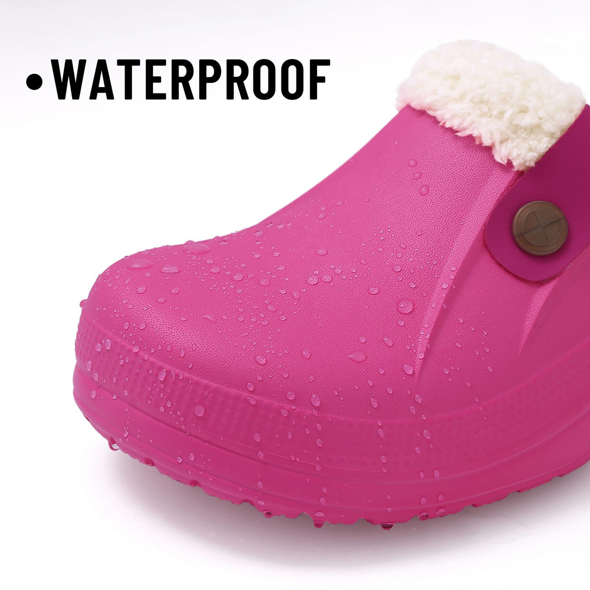 Fur Lined Clogs for Women & Men Fuzzy Slippers with Memory Foam