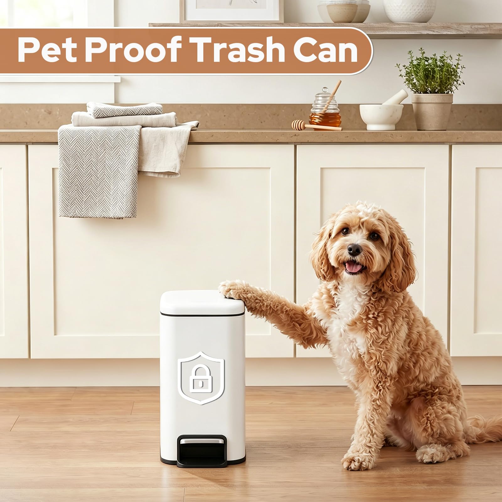 Small Bathroom Trash Can w