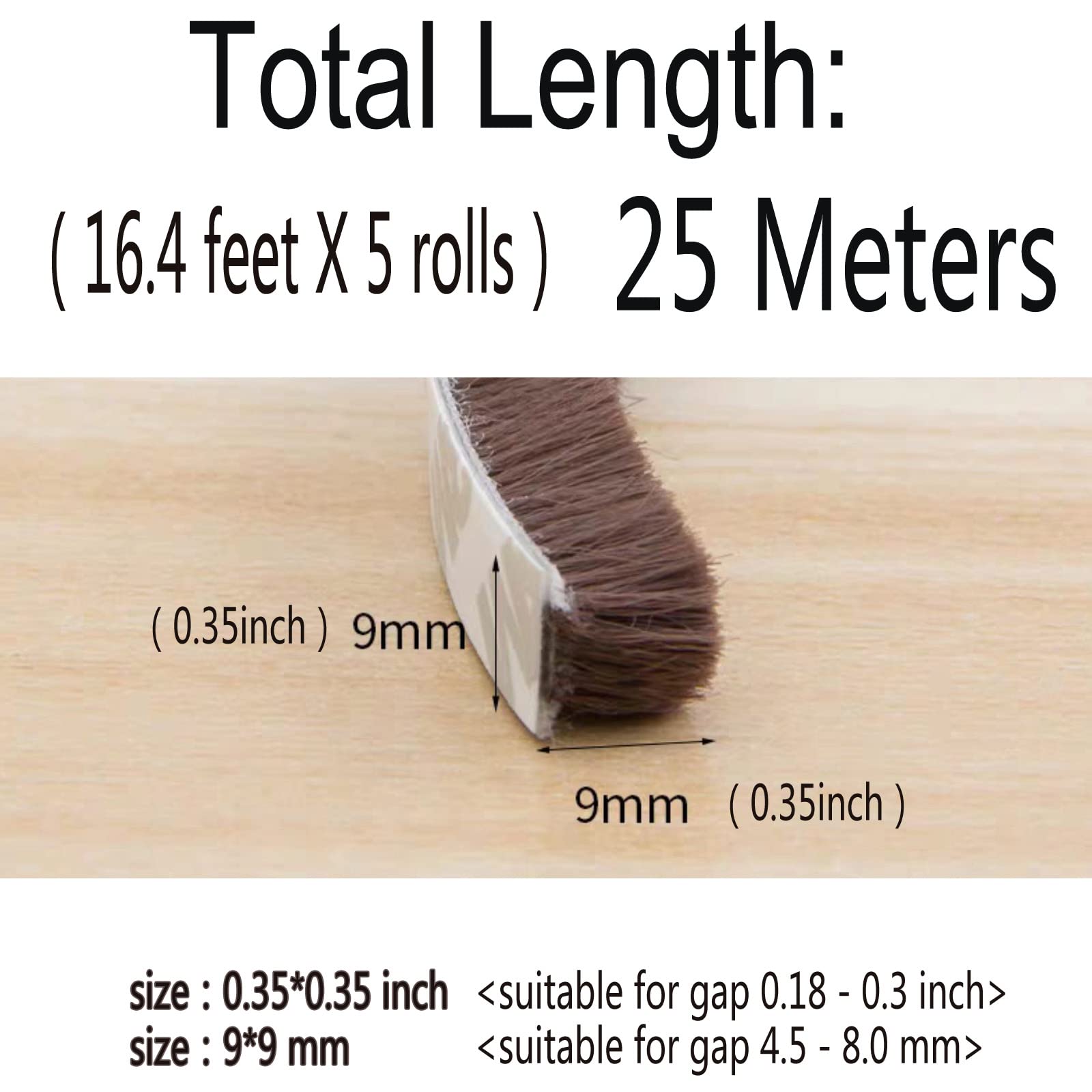 Brush Weatherstrip for Sliding Window Side