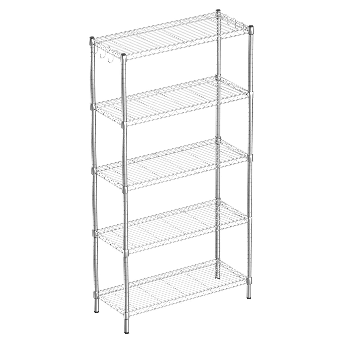 5 Shelf Adjustable Metal Wire Shelving