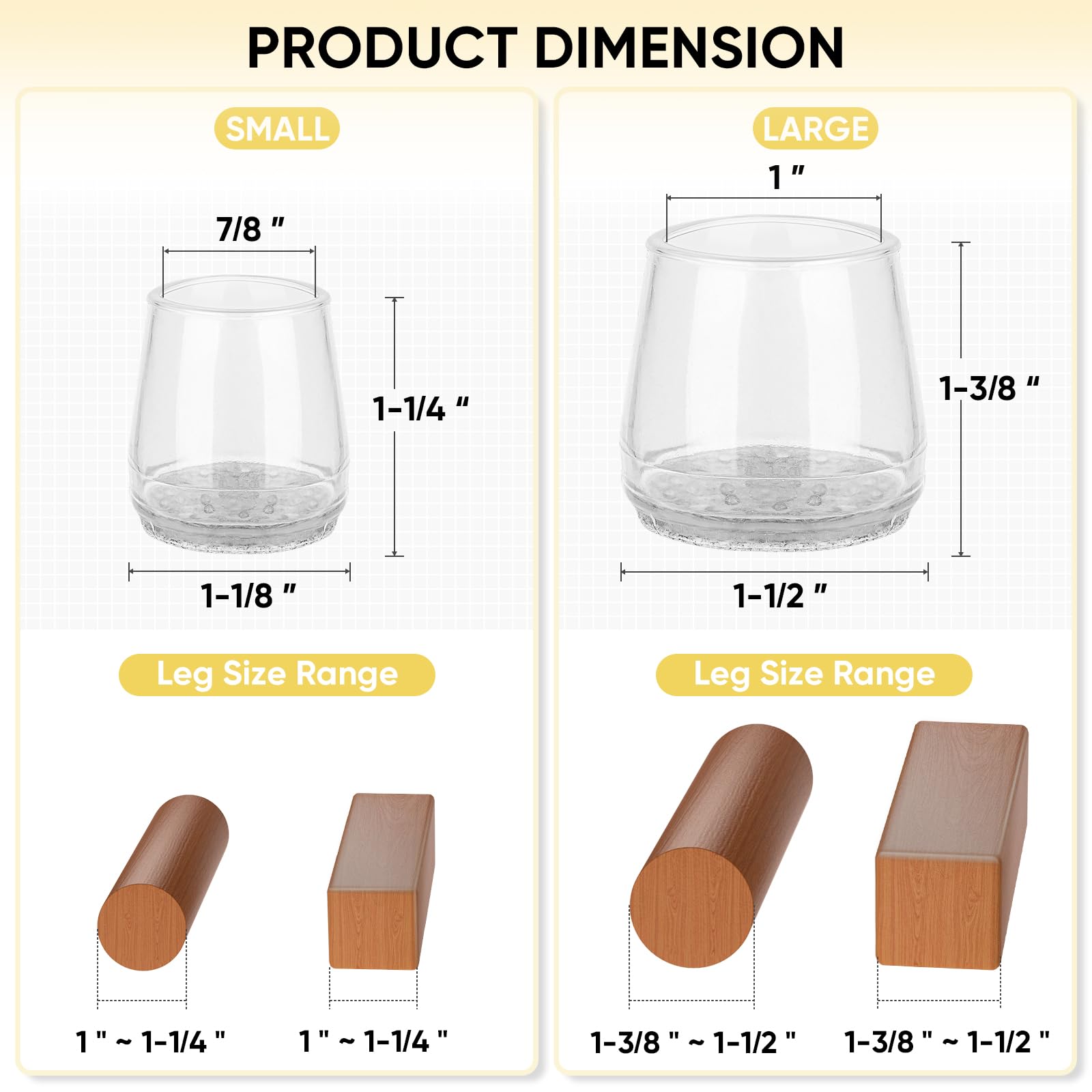 Silicone Chair Leg Floor Protectors