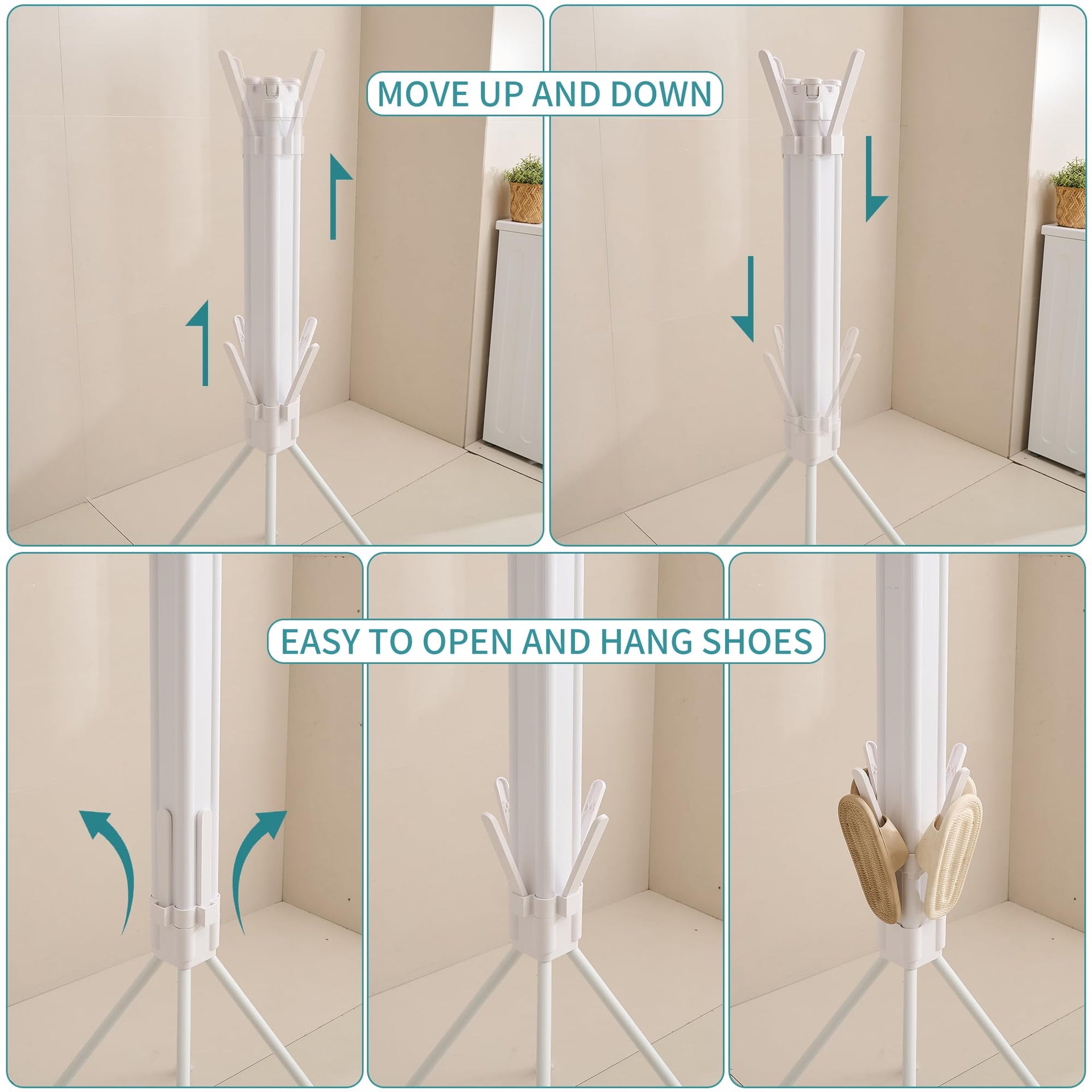 4 Legs Clothes Drying Rack
