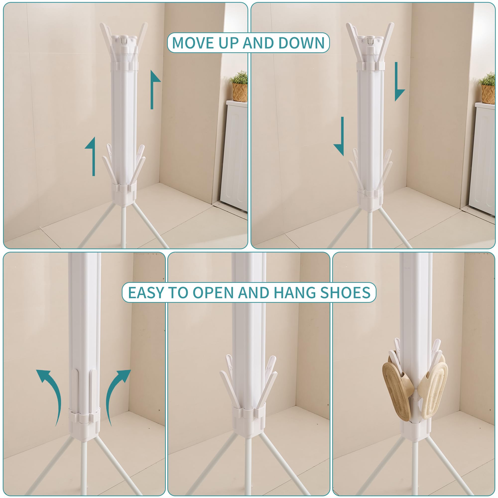 4 Legs Clothes Drying Rack