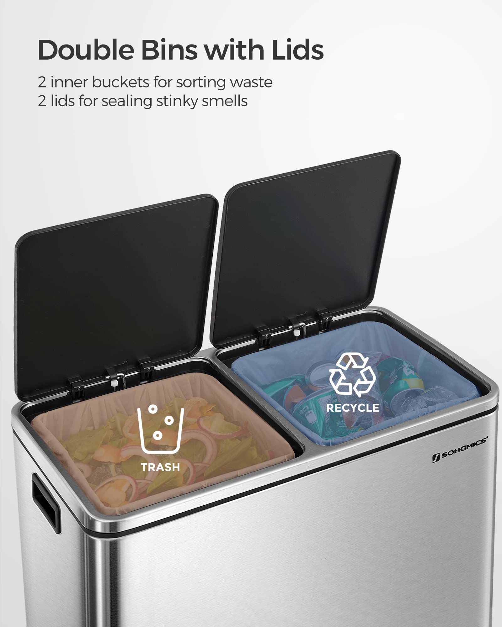 Trash Can 2 x 8 Gallon