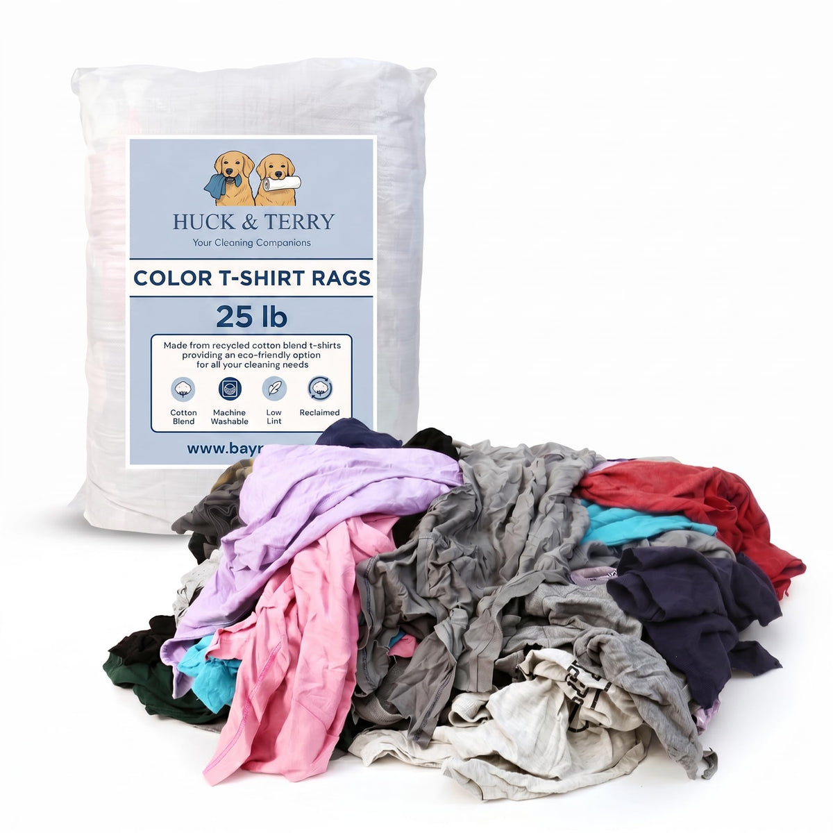 Tshirt Bag of Rags Multicolored (25 Count)
