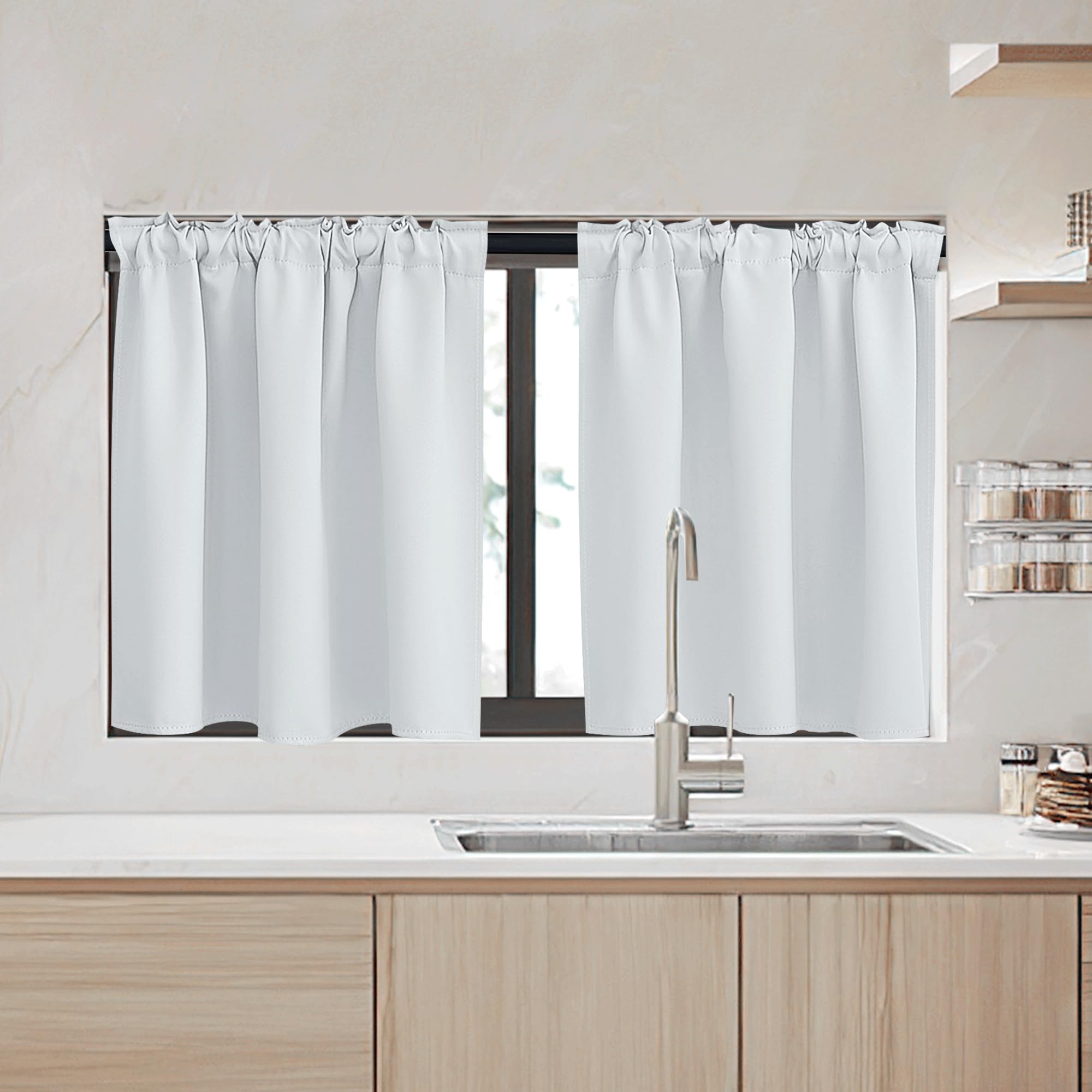 Kitchen Window Curtains (2 Count)