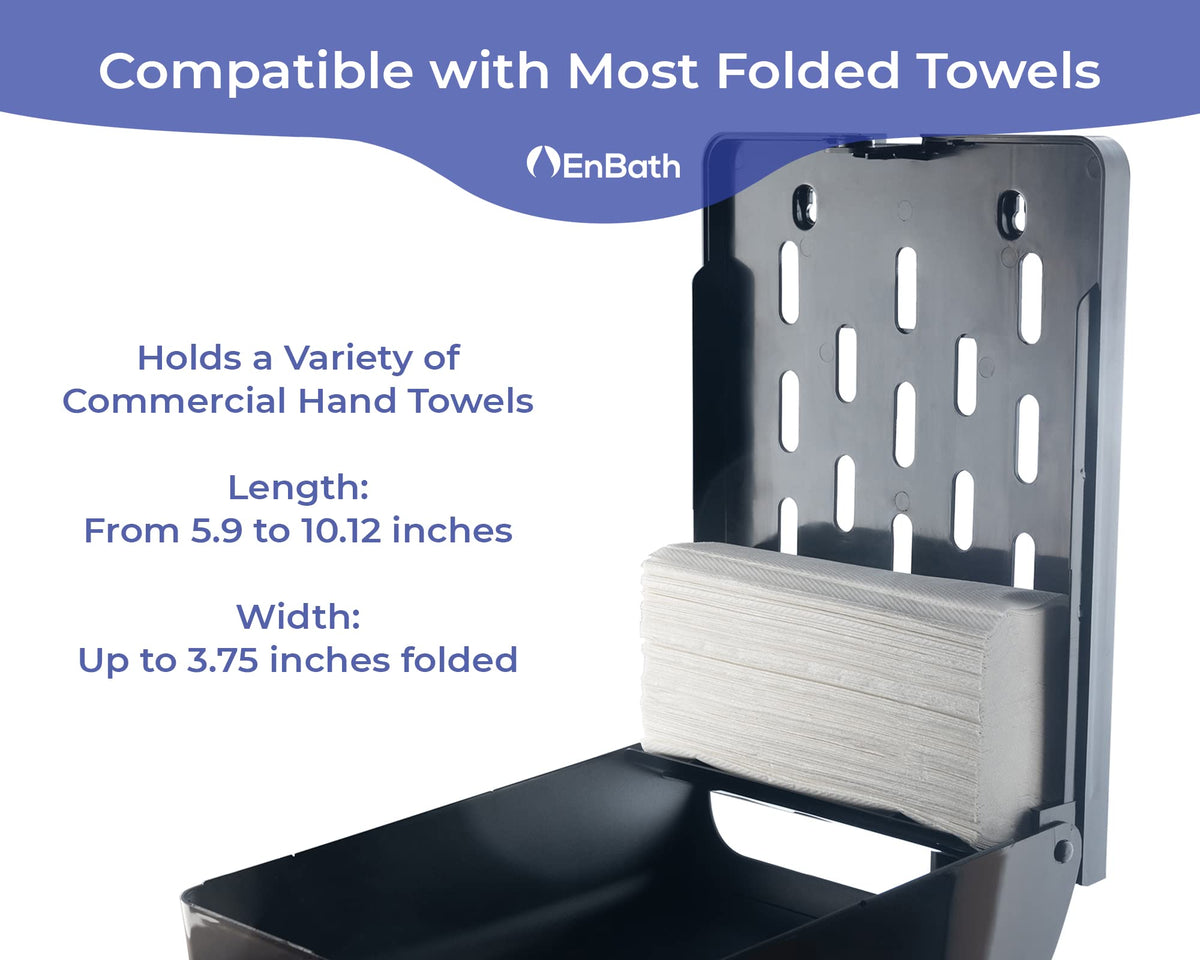 Commercial Paper Towel Dispenser Wall Mount (500 Count)