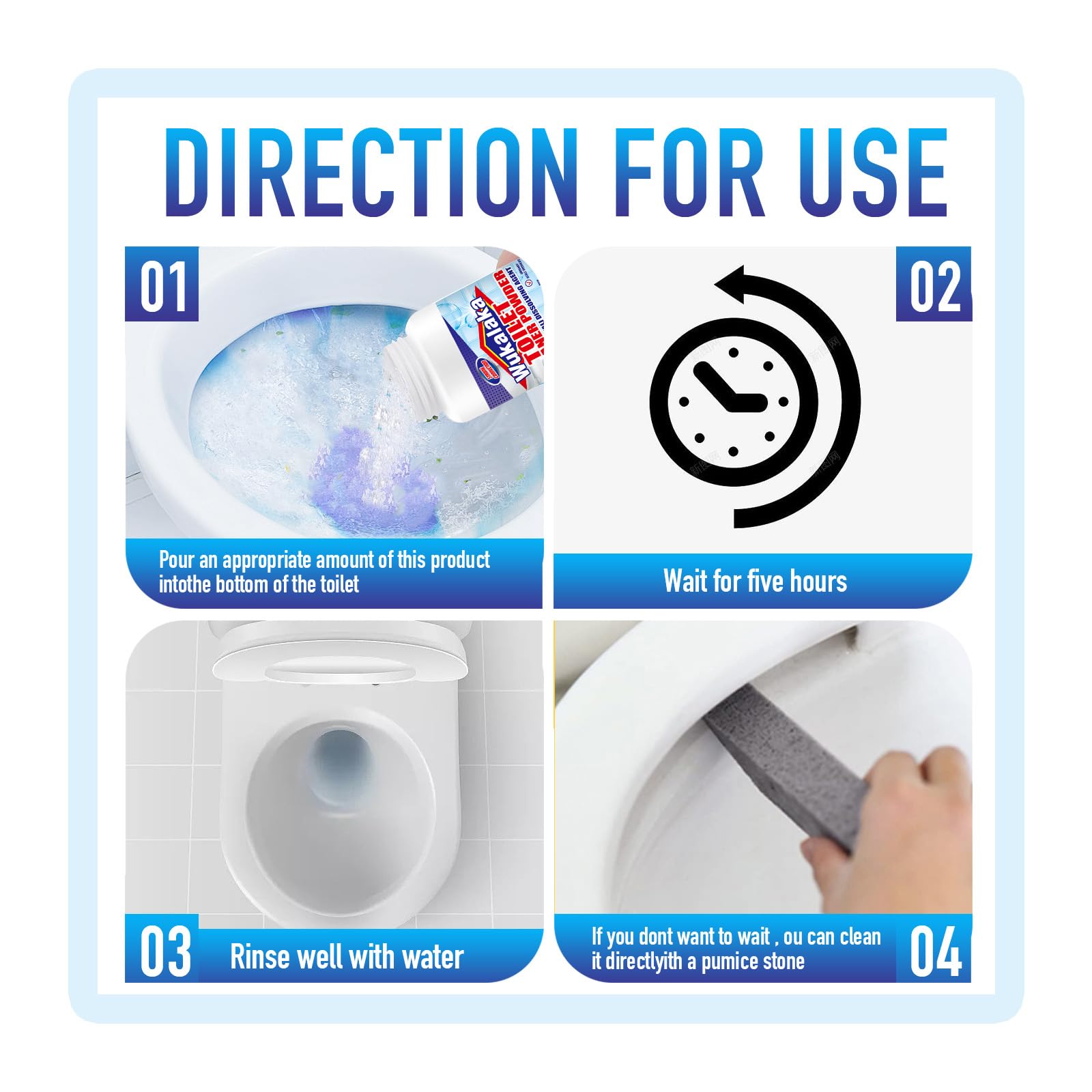 Pumice Stone for Toilet Cleaning Bowl Stick