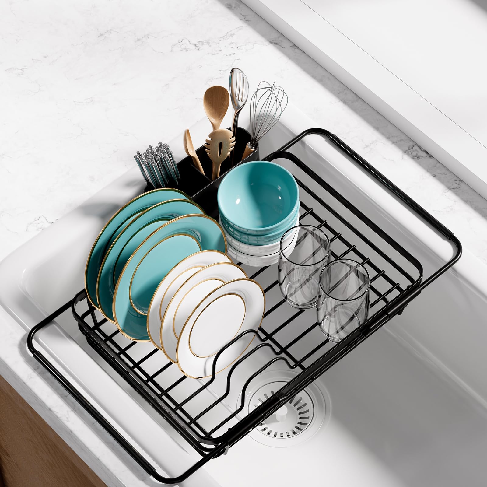 Dish Drying Rack in Sink