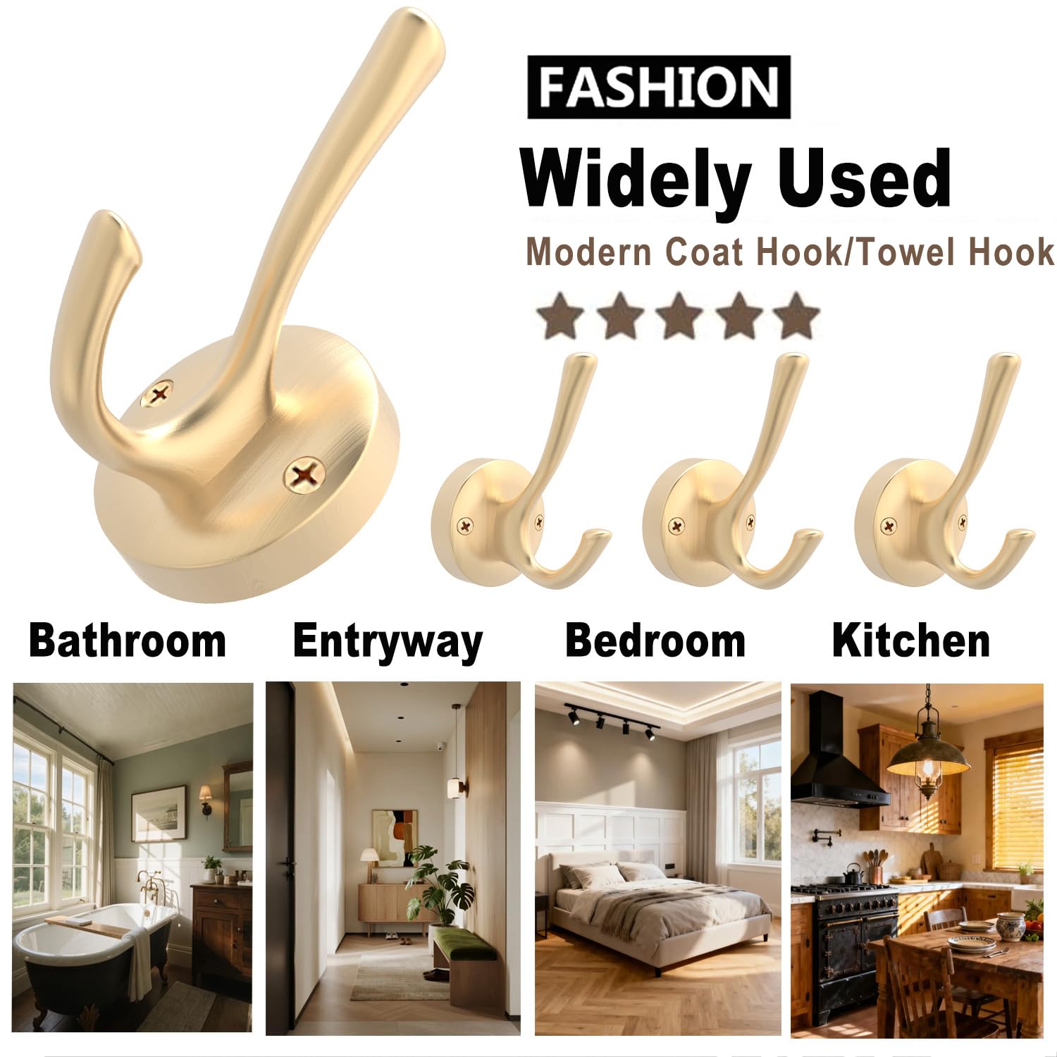 Gold Wall Hooks