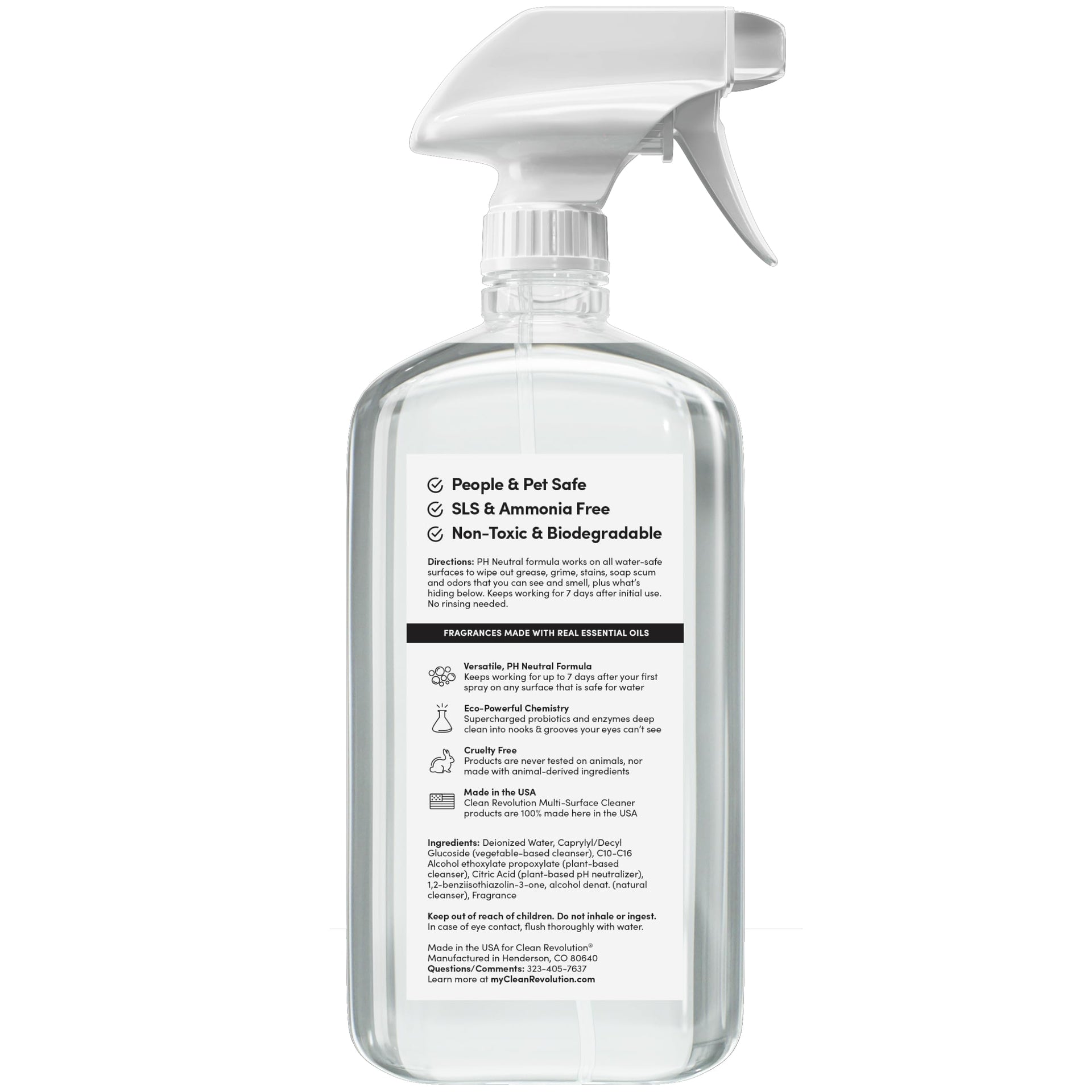 SuperCharged All Purpose Cleaner Refill with Smart Probiotic + Enzyme Complex (18 Fl Oz)
