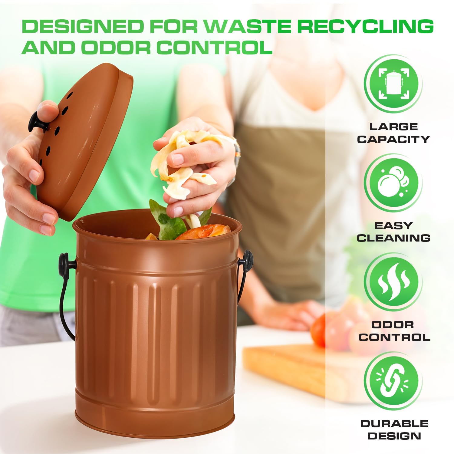 Countertop Compost Bin Kitchen Indoor