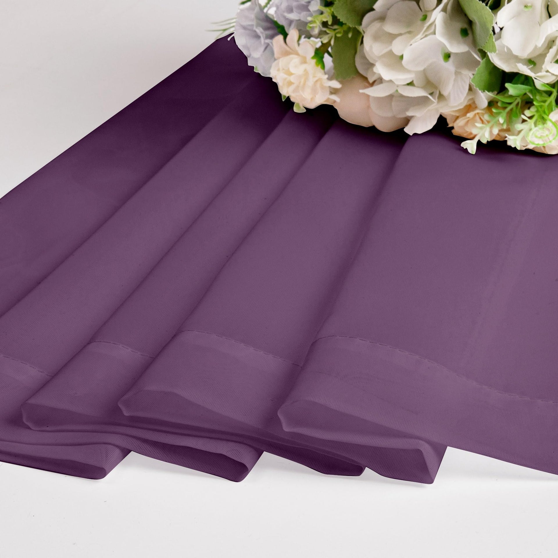 Plum Sheer Curtains 96 inches Long 2 Panels (2 Count)