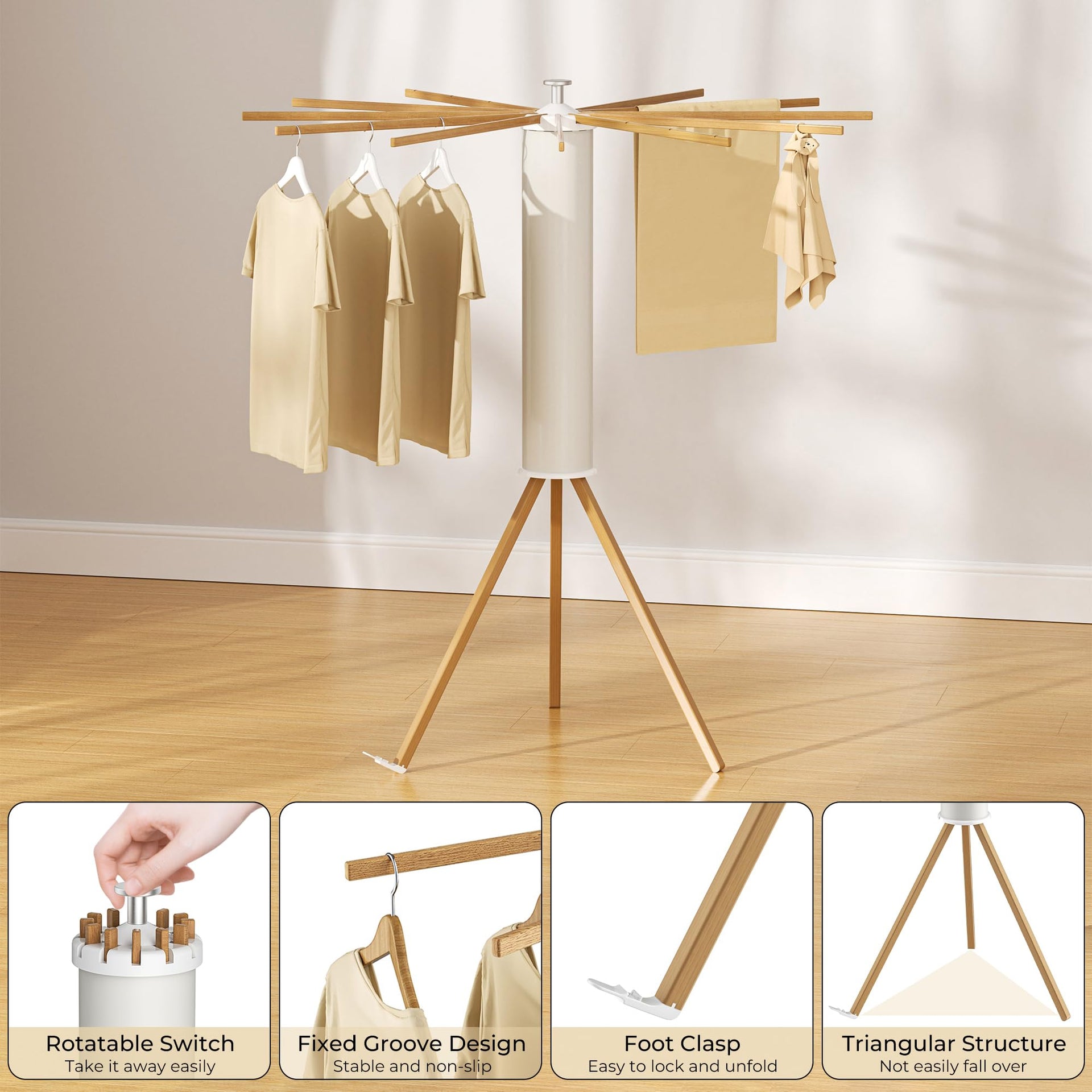 Tripod Clothes Drying Rack