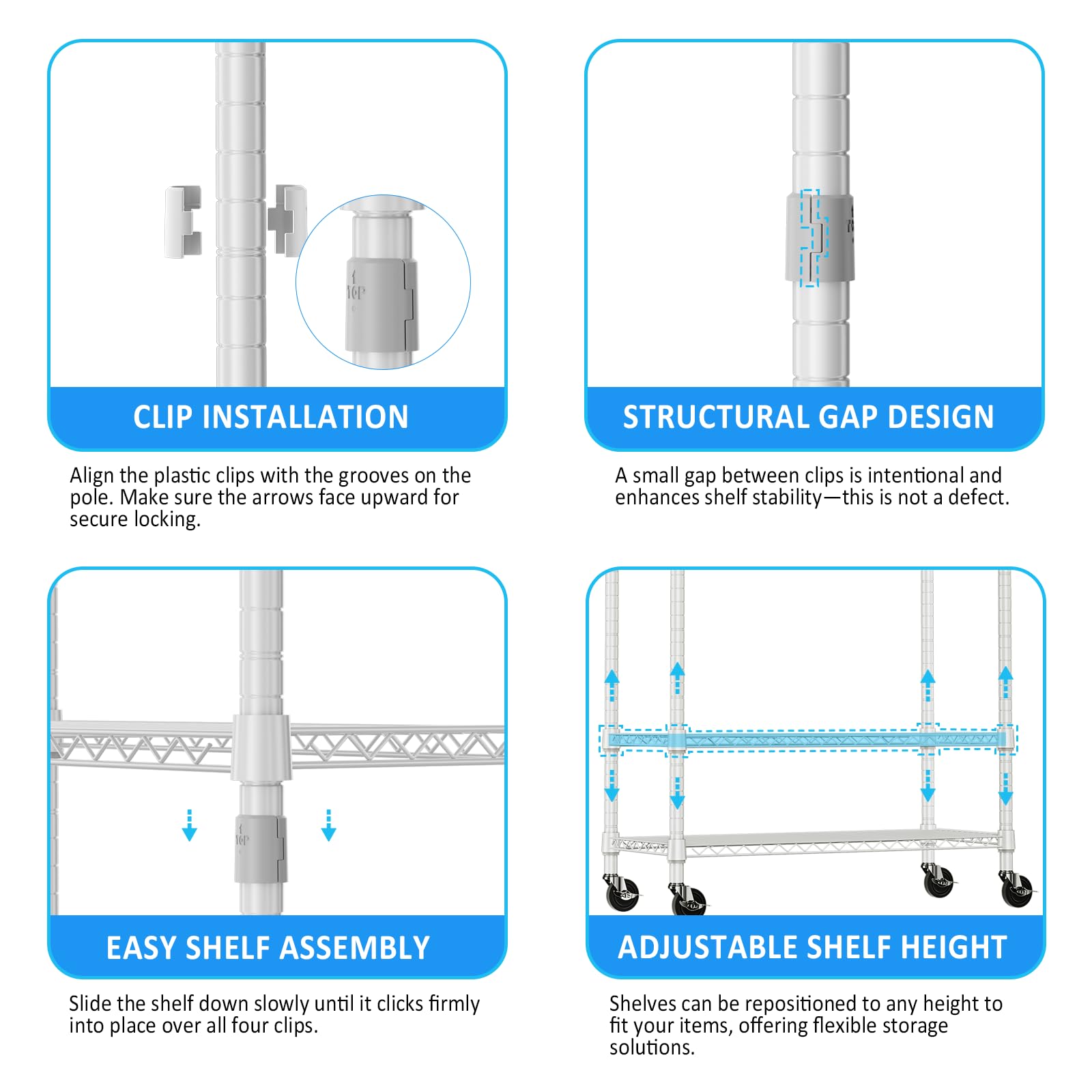 Heavy Duty Rolling Garment Rack Wire Clothes Rack for Hanging Clothes