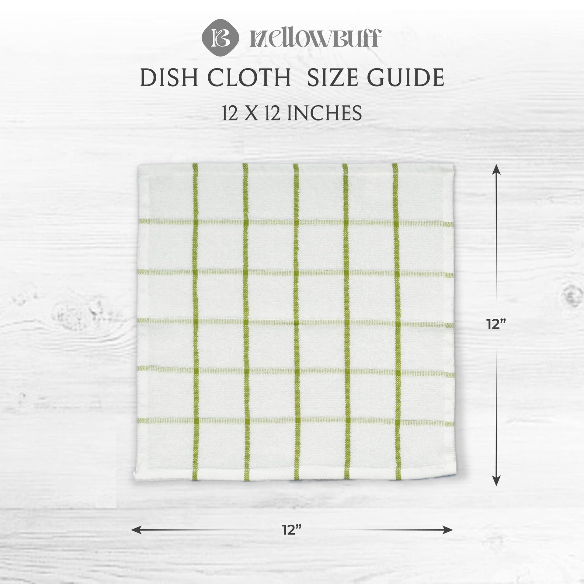 100% Cotton Terry Dish Cloth & Dish Towel (6 Count)