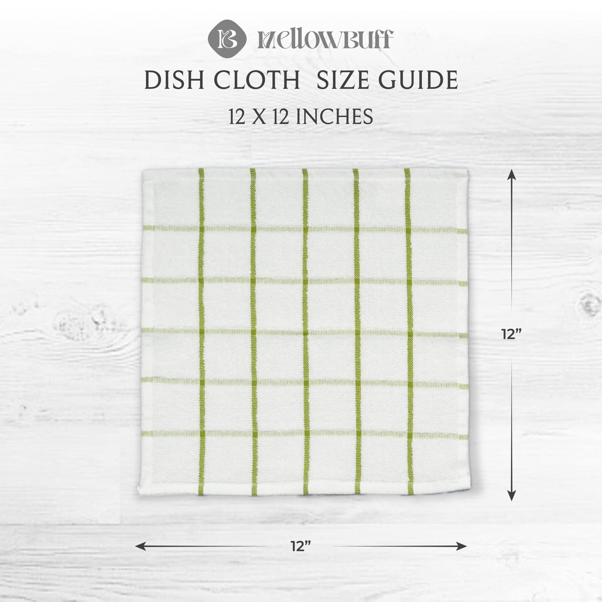 100% Cotton Terry Dish Cloth & Dish Towel (6 Count)