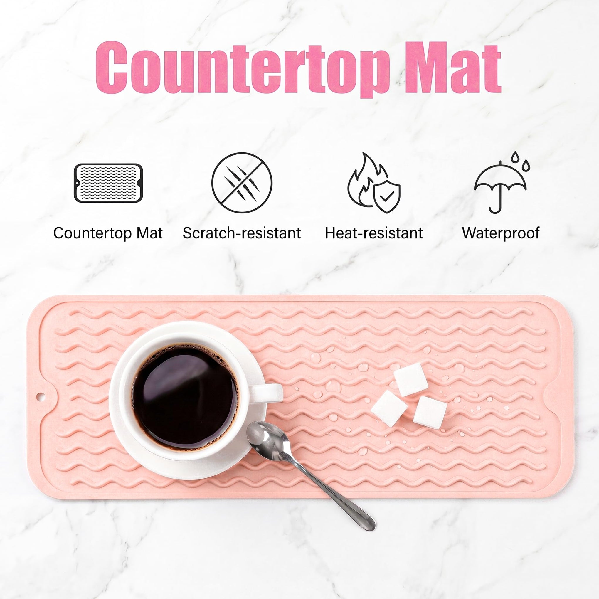Silicone Dish Drying Mat for Multiple Usage