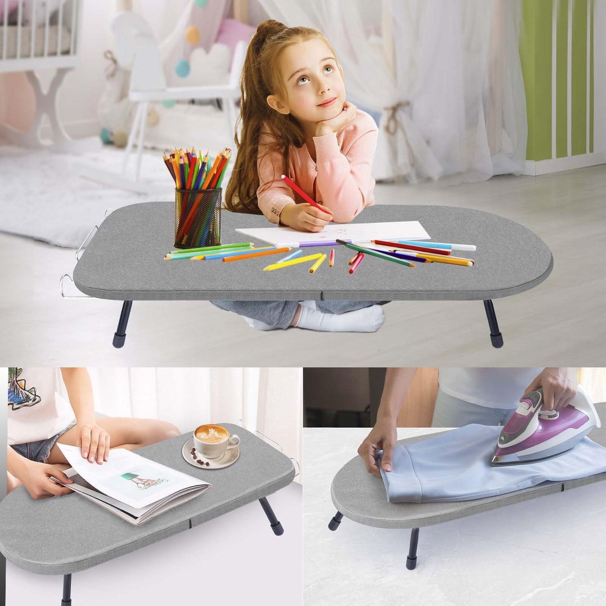 Tabletop Ironing Board with Iron Rest