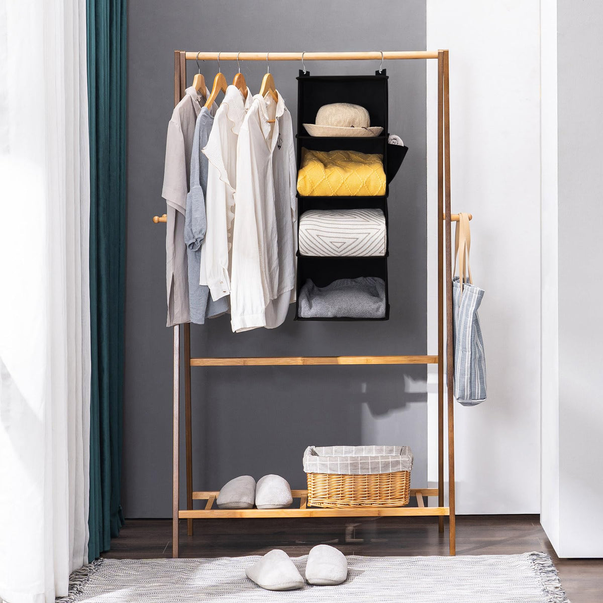 Hanging Closet Organizer and Storage for Clothes