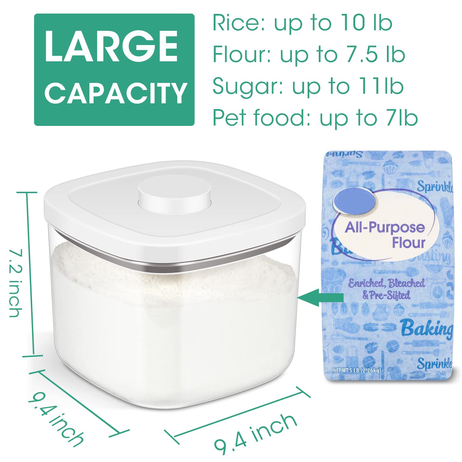 Airtight Rice Container 10 Lbs