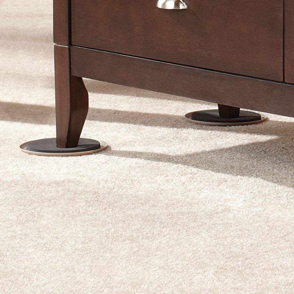 8 Pack Reusable Large Furniture Movers Sliders for Carpet (8 Count)